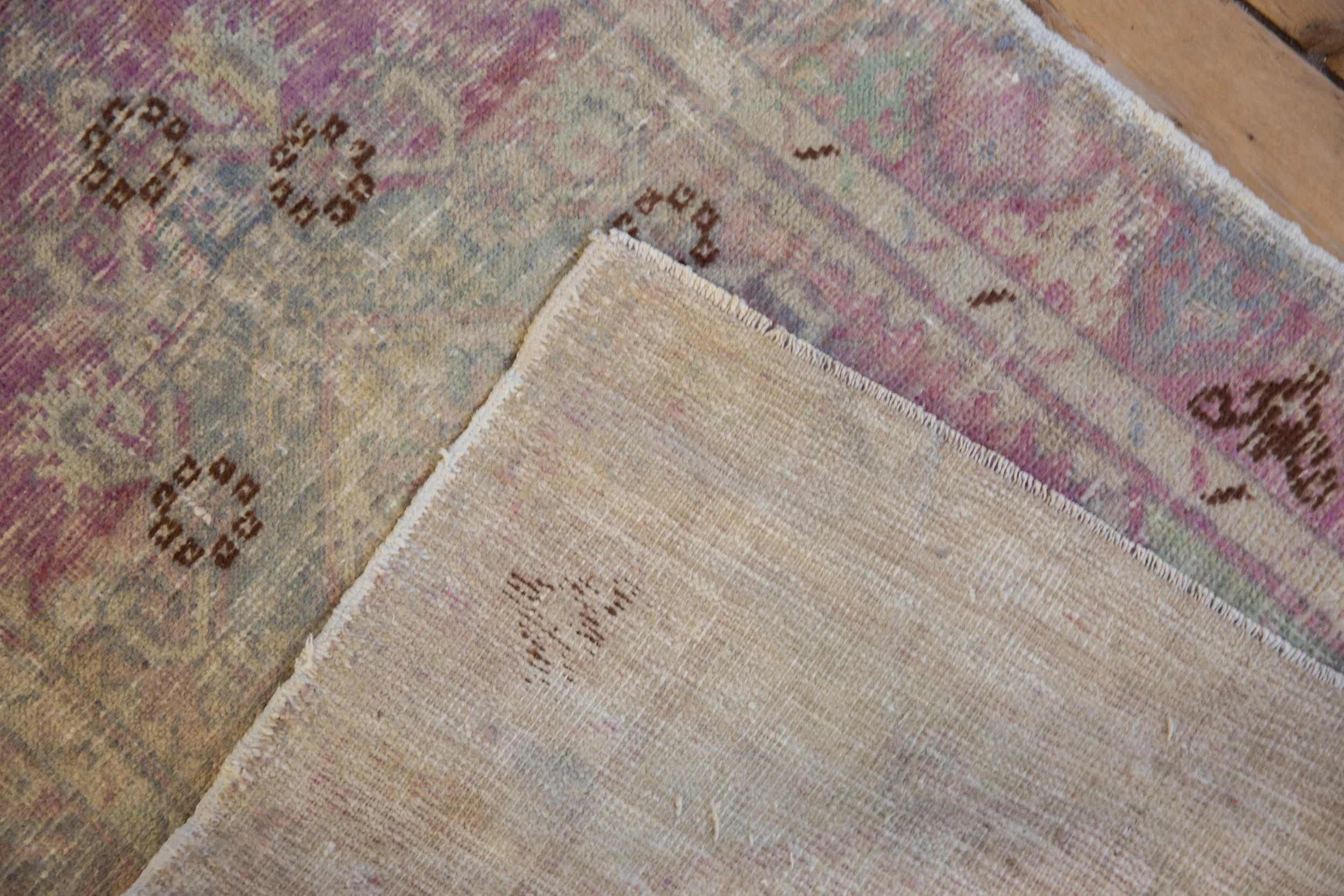 2.5x4 Vintage Distressed Oushak Rug - Image 9