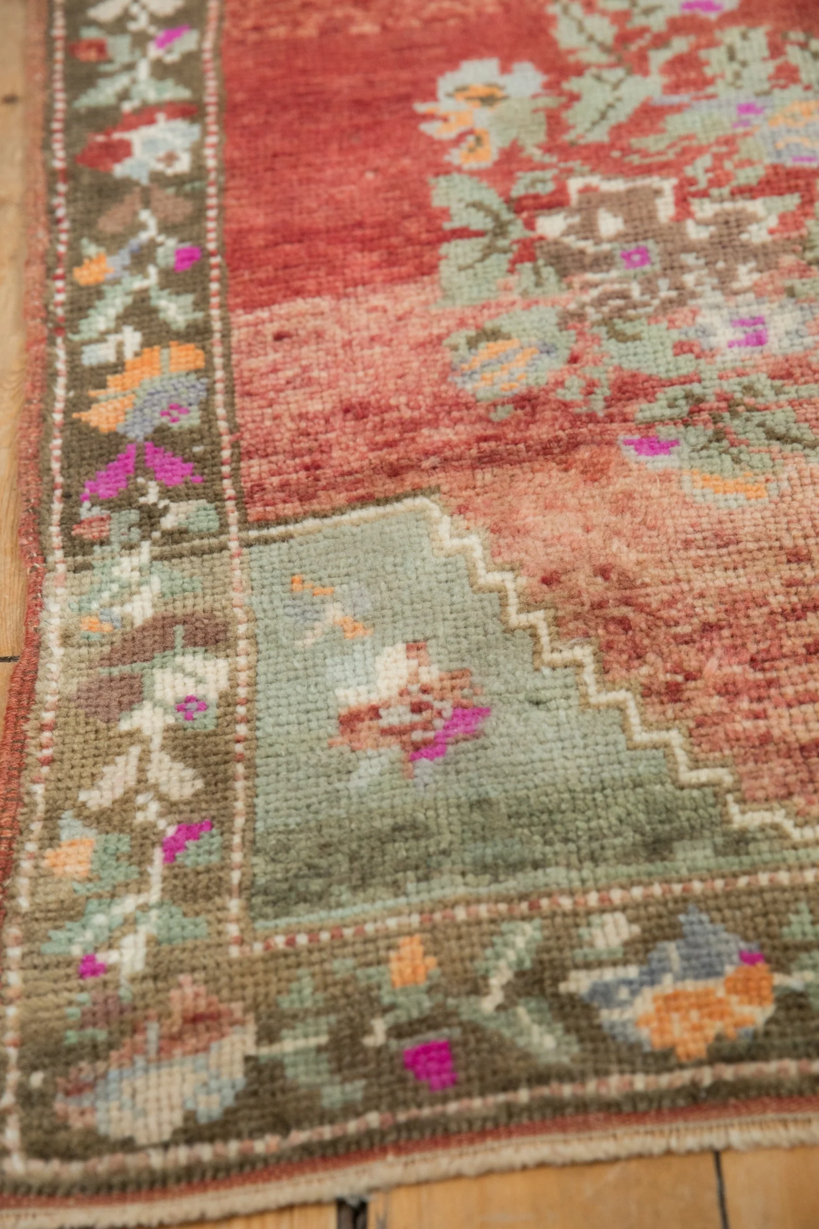 2.5x4 Vintage Distressed Oushak Rug - Image 5