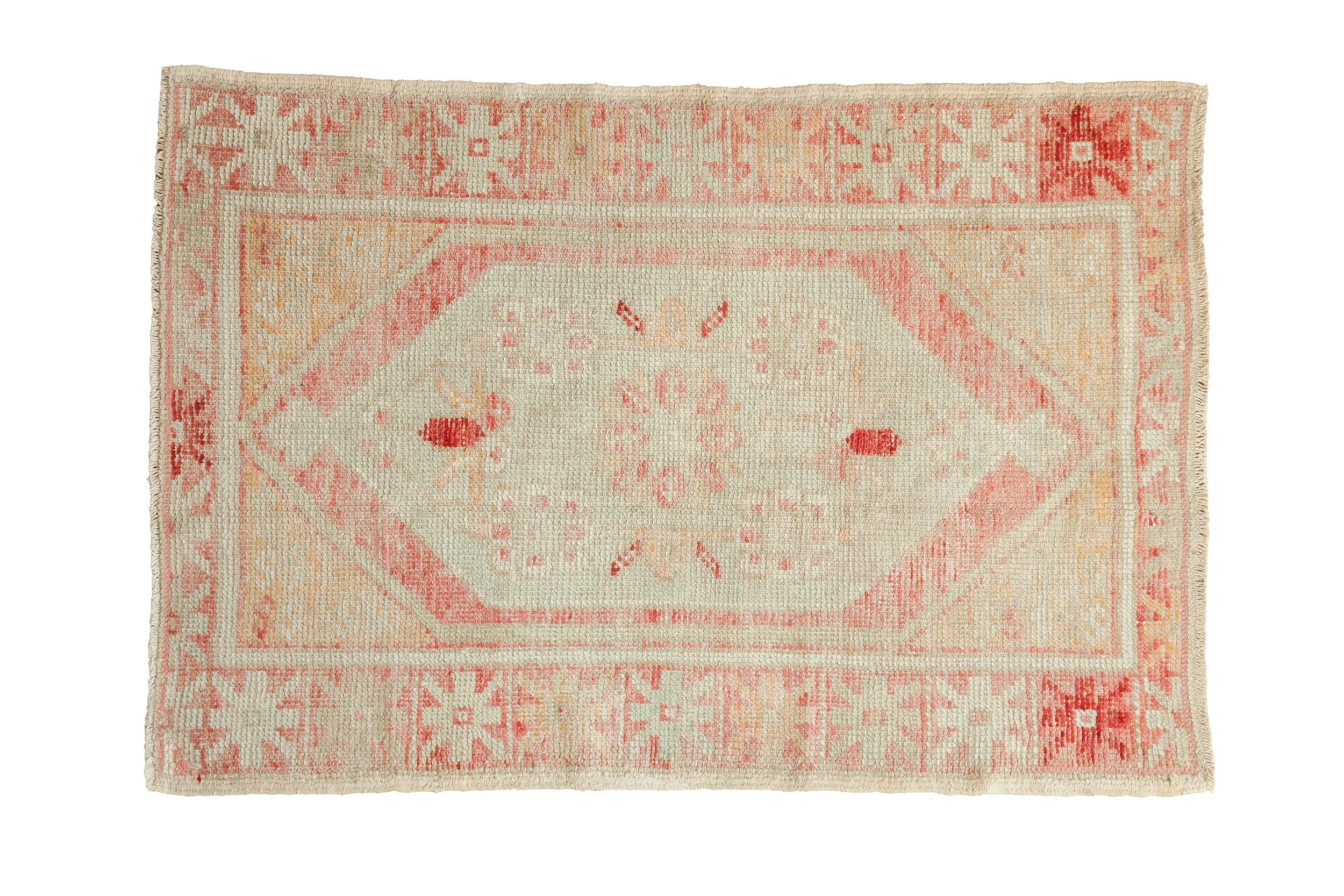 2.5x4 Vintage Distressed Oushak Rug