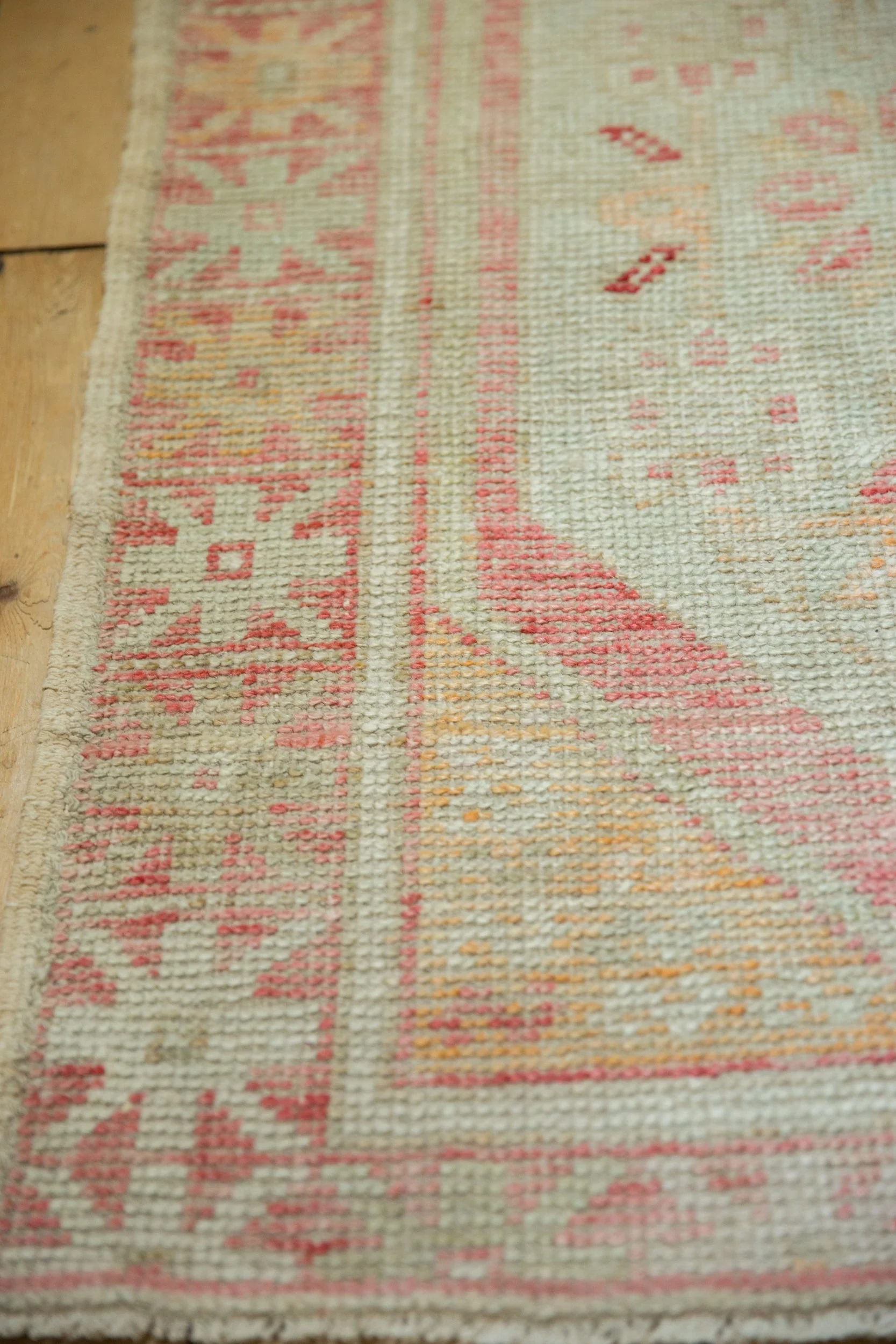 2.5x4 Vintage Distressed Oushak Rug - Image 8