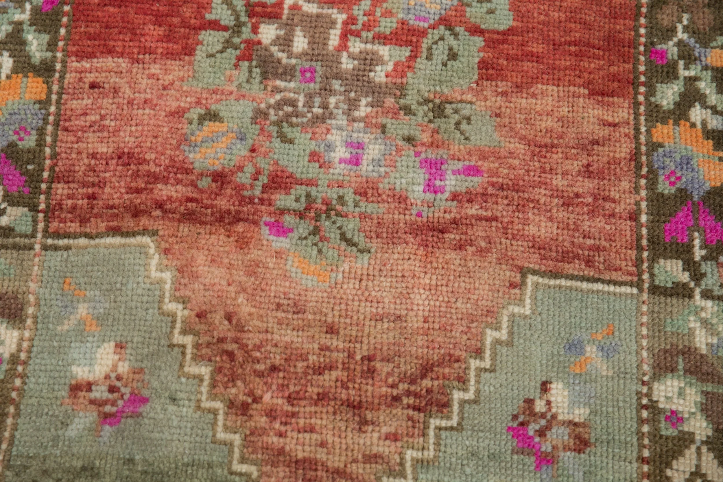 2.5x4 Vintage Distressed Oushak Rug - Image 6