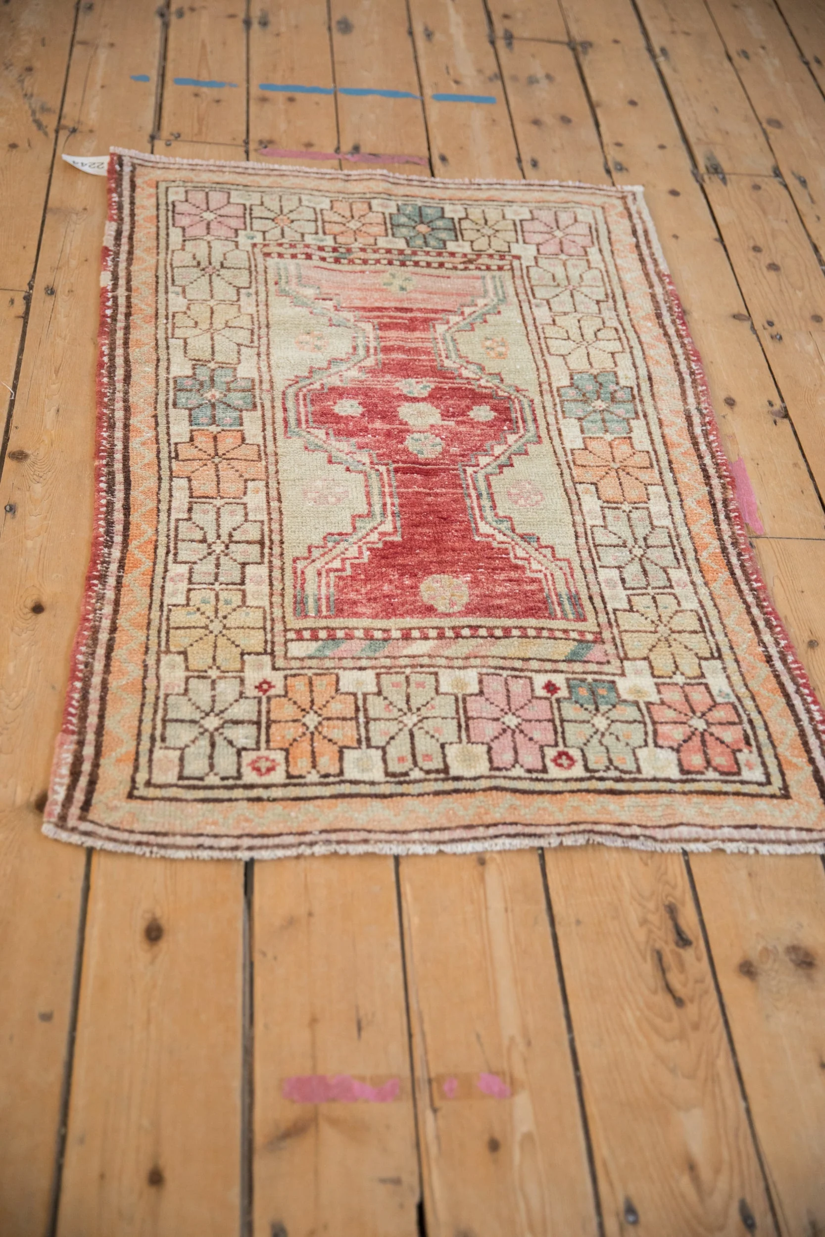2.5x4 Vintage Distressed Oushak Rug - Image 5