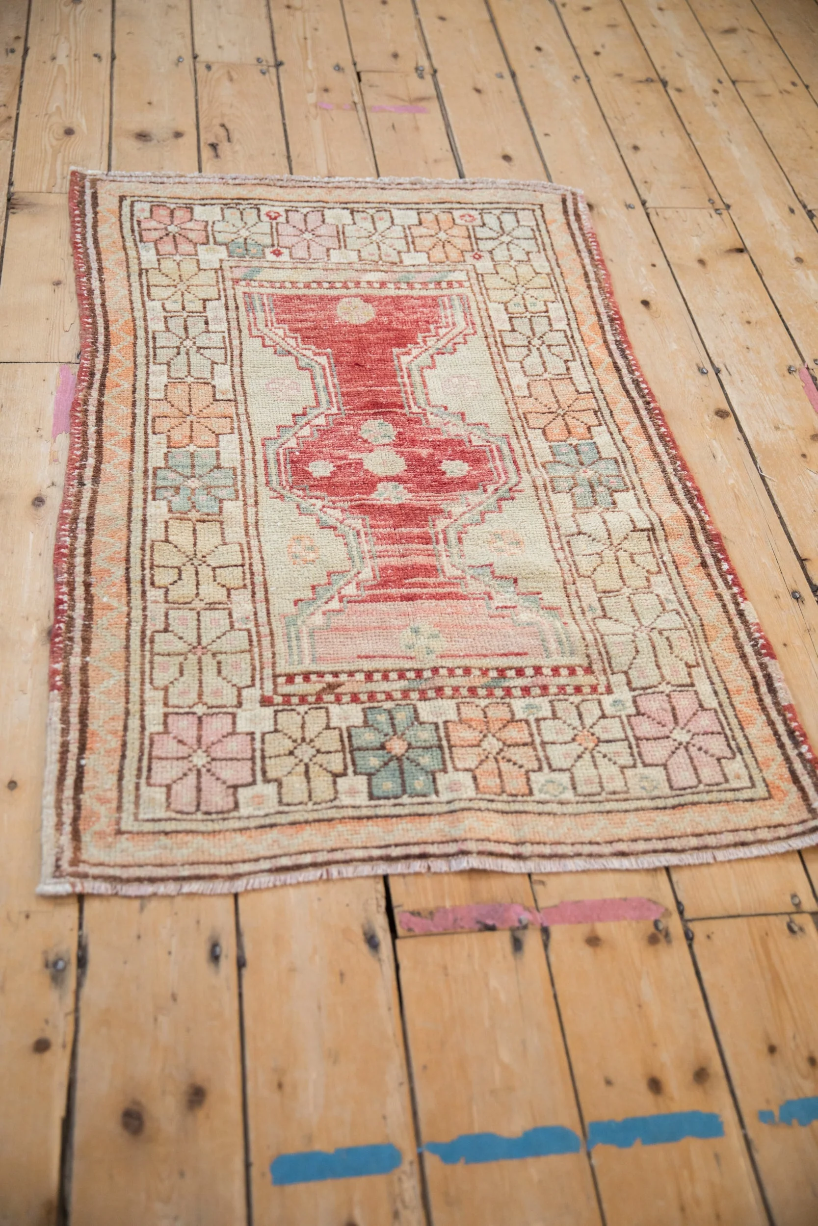 2.5x4 Vintage Distressed Oushak Rug - Image 6