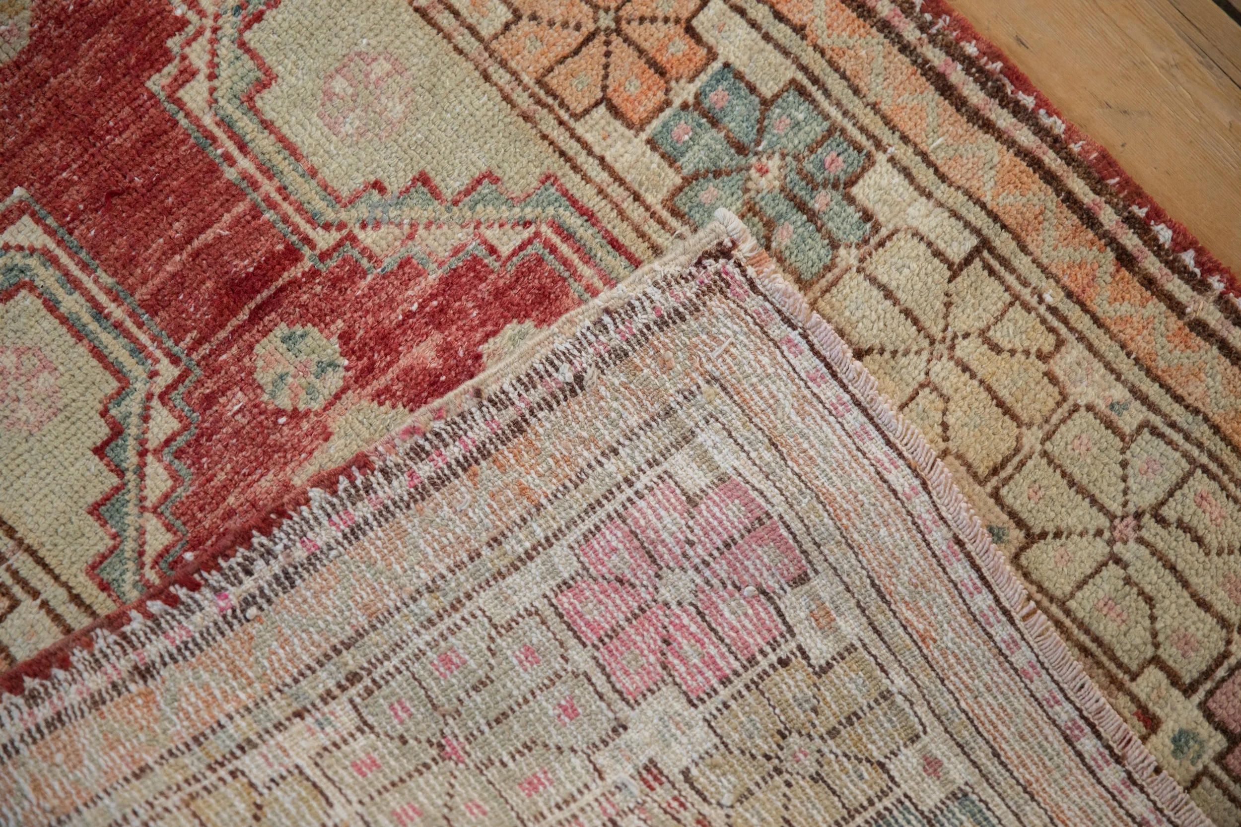 2.5x4 Vintage Distressed Oushak Rug - Image 8