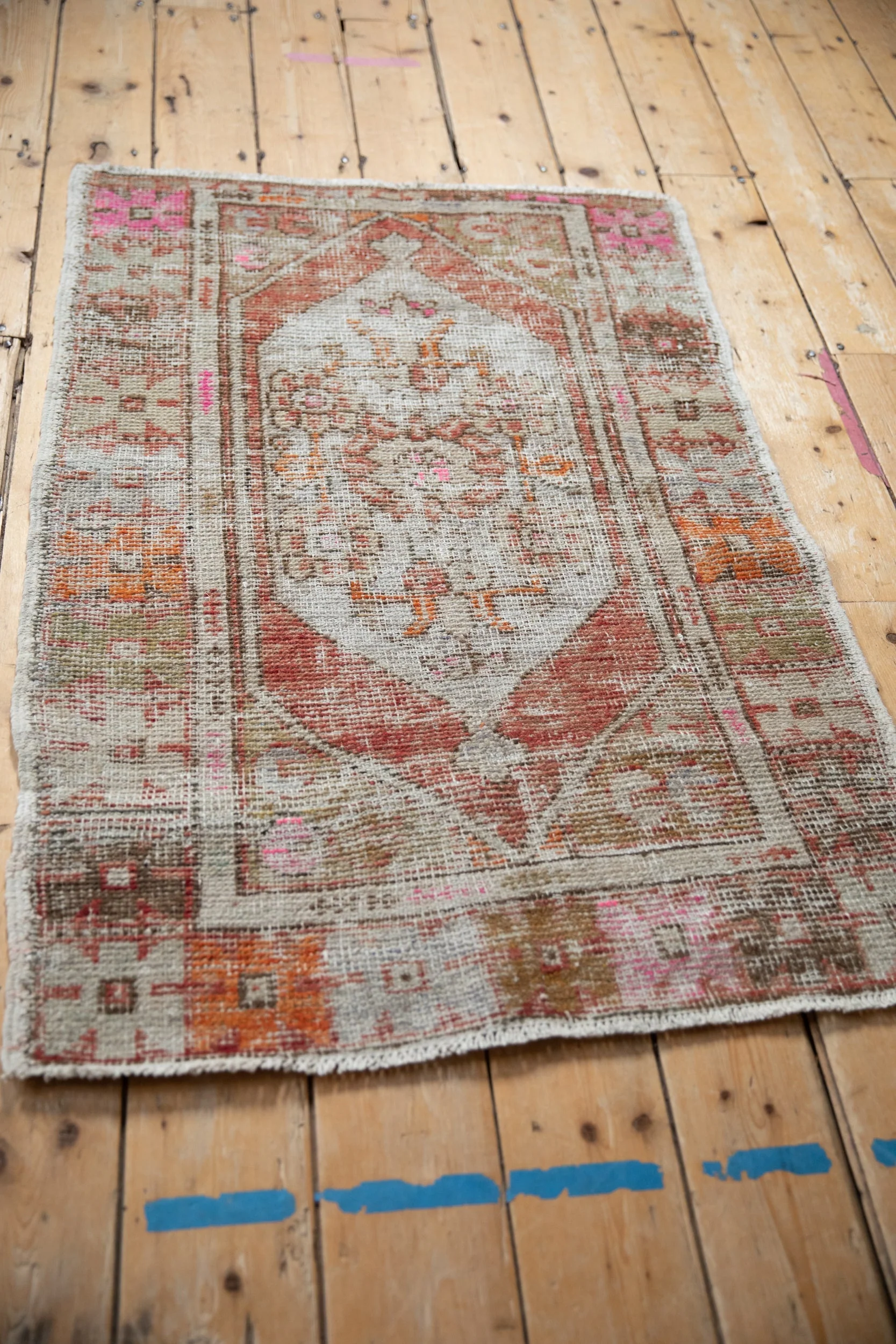 2.5x4 Vintage Distressed Oushak Rug - Image 5
