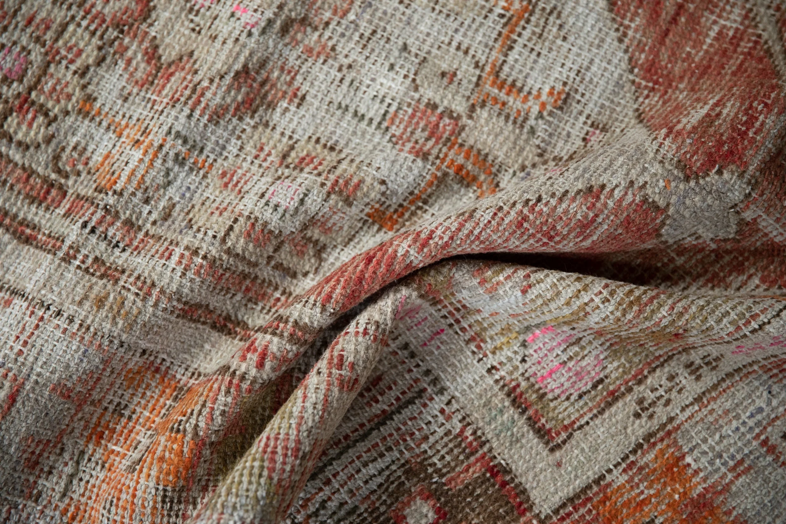 2.5x4 Vintage Distressed Oushak Rug - Image 7