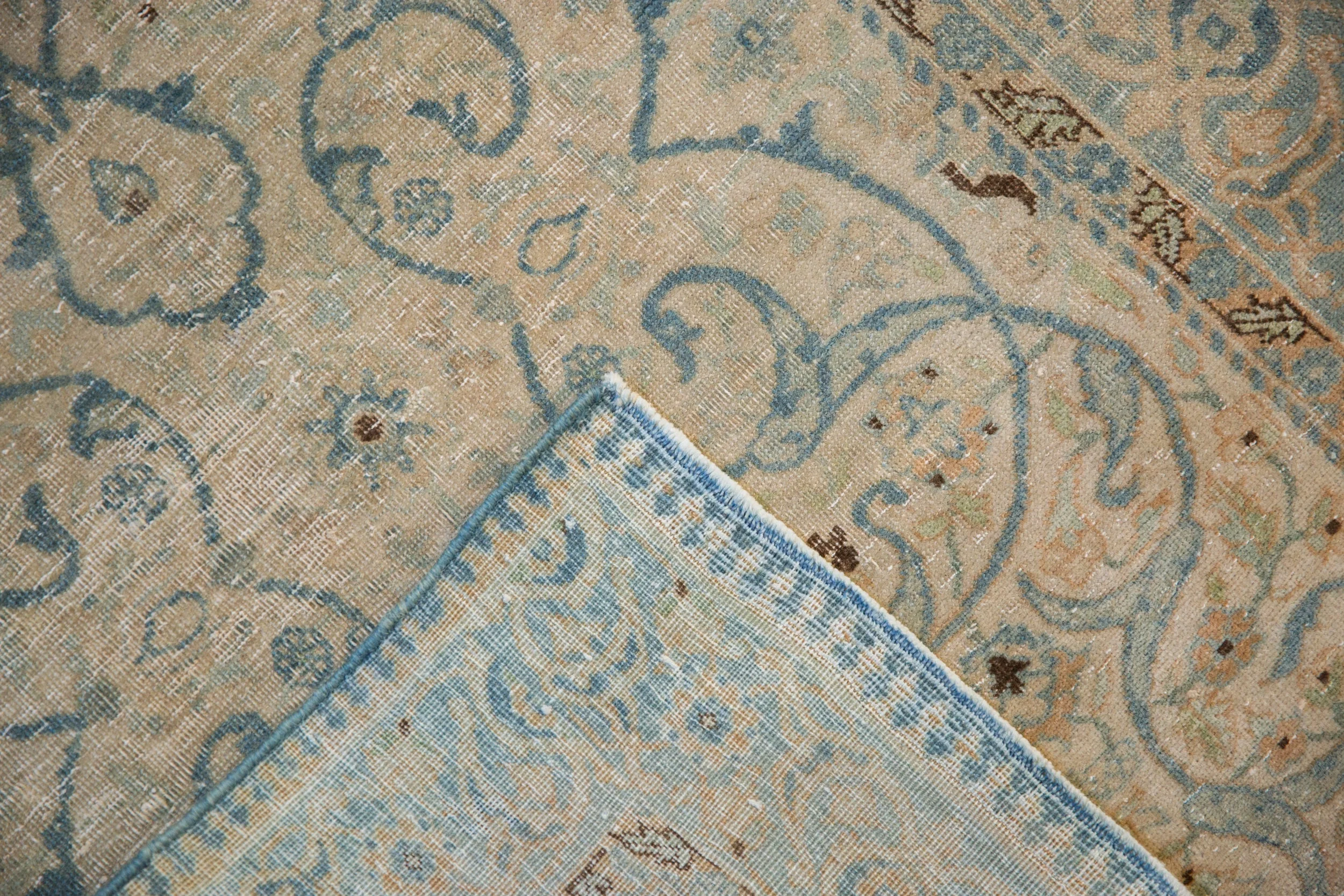 2.5x4 Vintage Distressed Tabriz Rug - Image 10