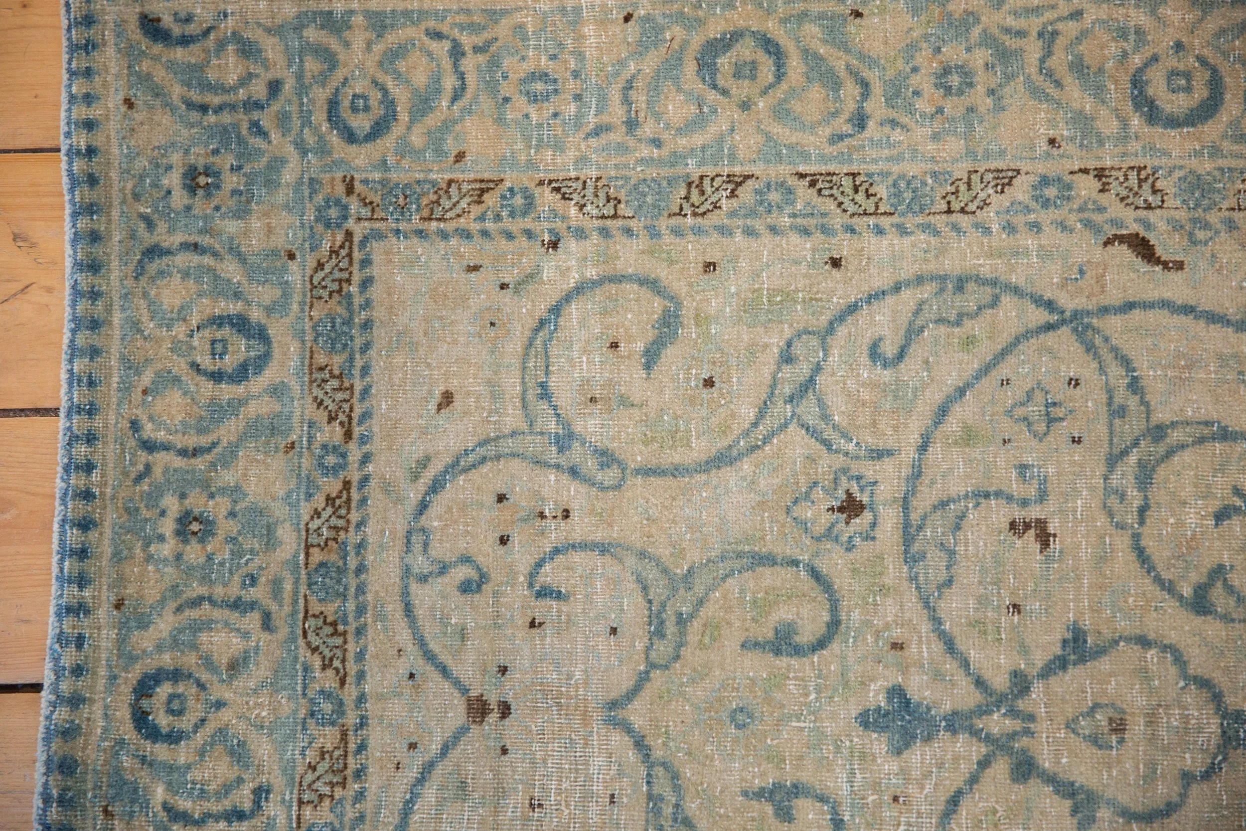 2.5x4 Vintage Distressed Tabriz Rug - Image 3