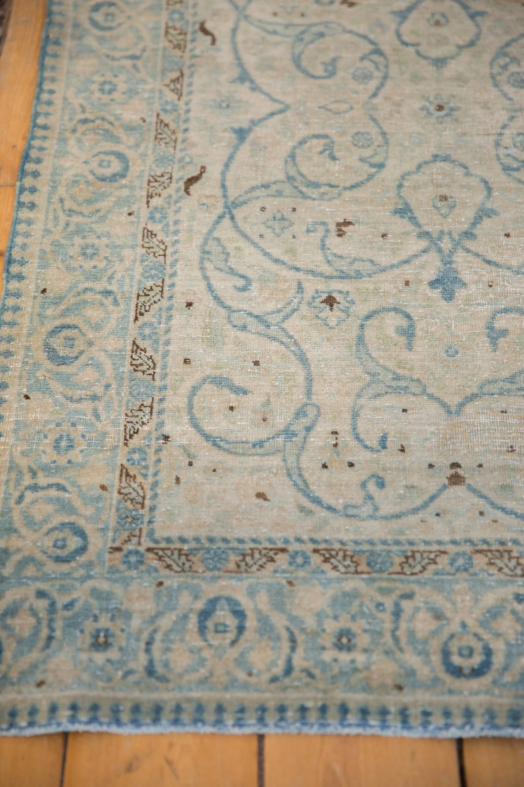 2.5x4 Vintage Distressed Tabriz Rug - Image 5