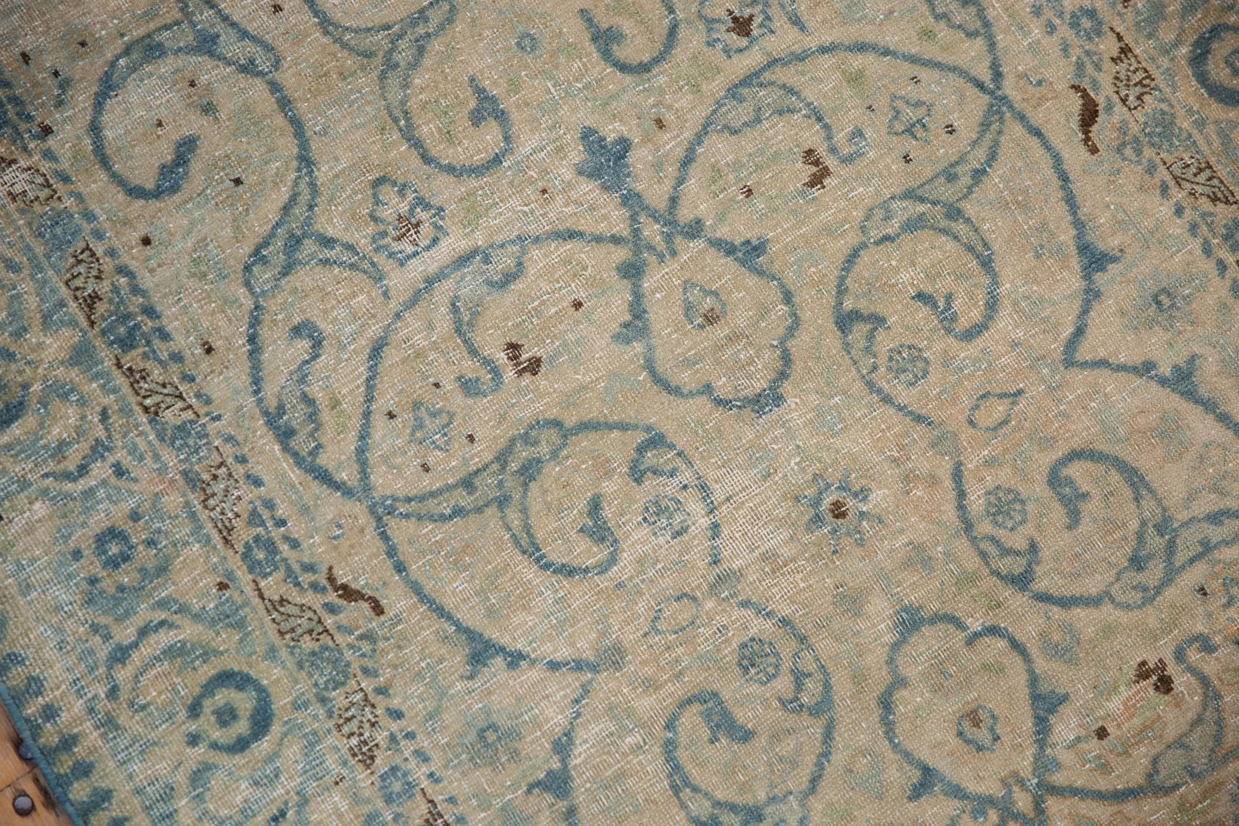 2.5x4 Vintage Distressed Tabriz Rug - Image 8