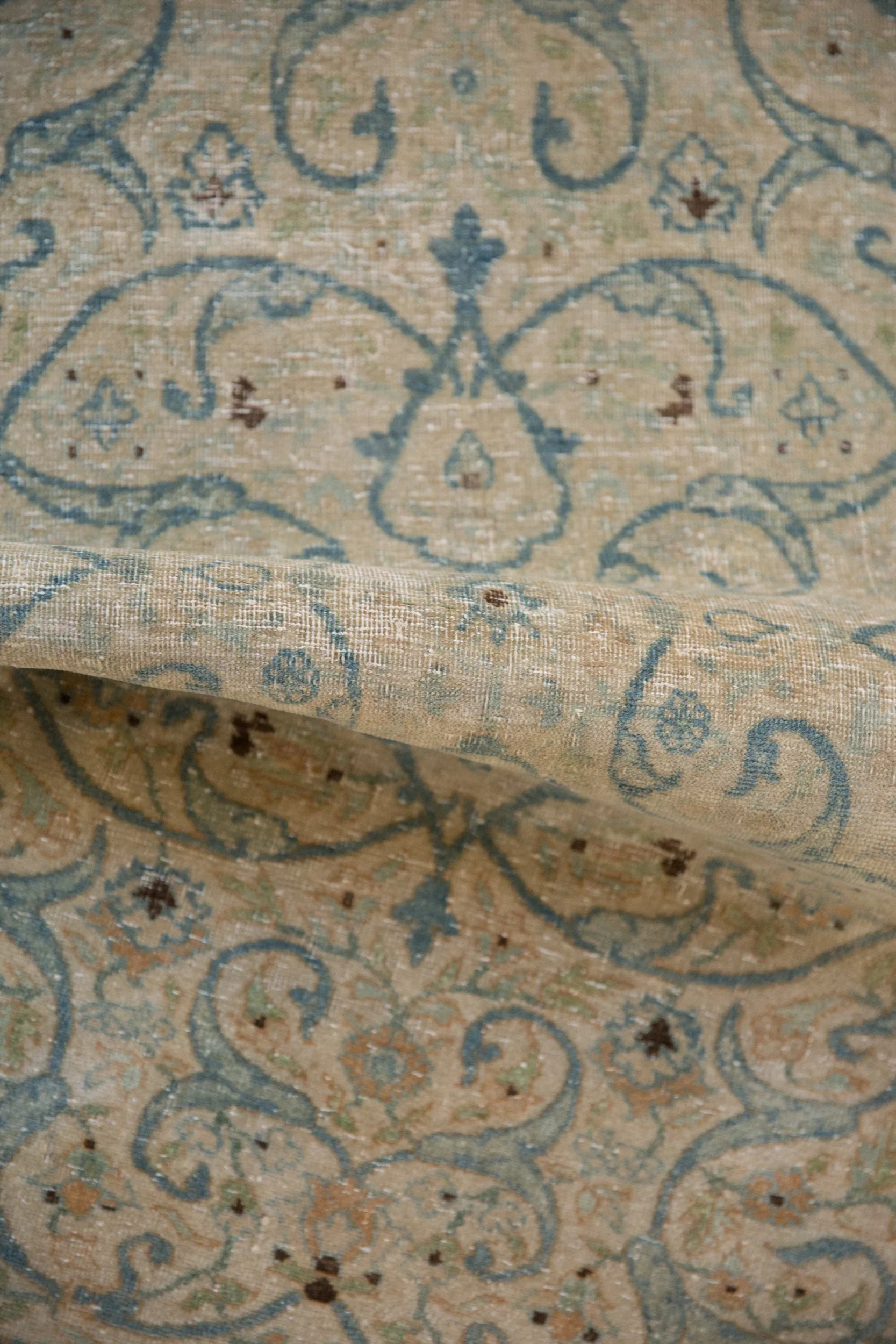 2.5x4 Vintage Distressed Tabriz Rug - Image 9