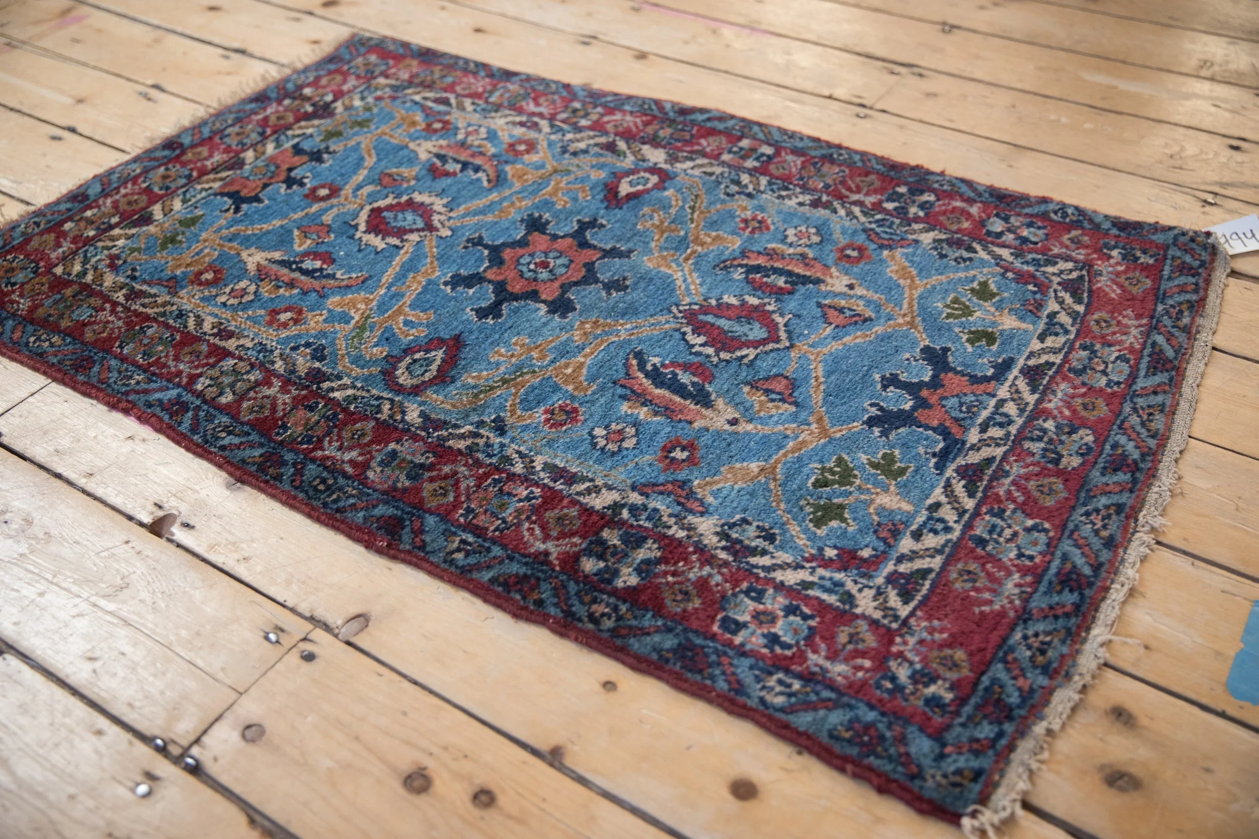 2.5x4 Vintage Fine Bibikabad Rug - Image 8