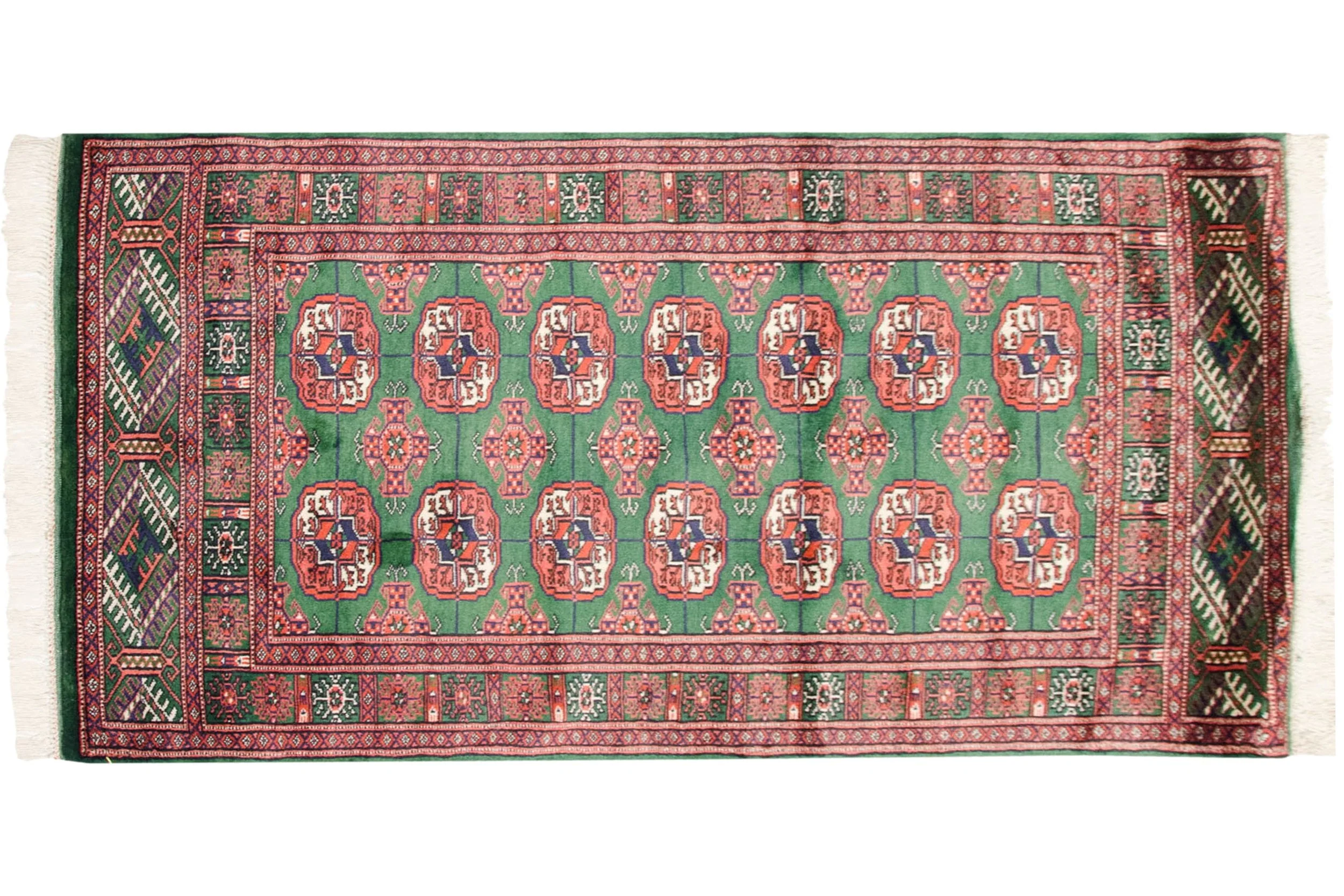 2.5x4 Vintage Fine Bokhara Rug - Image 2