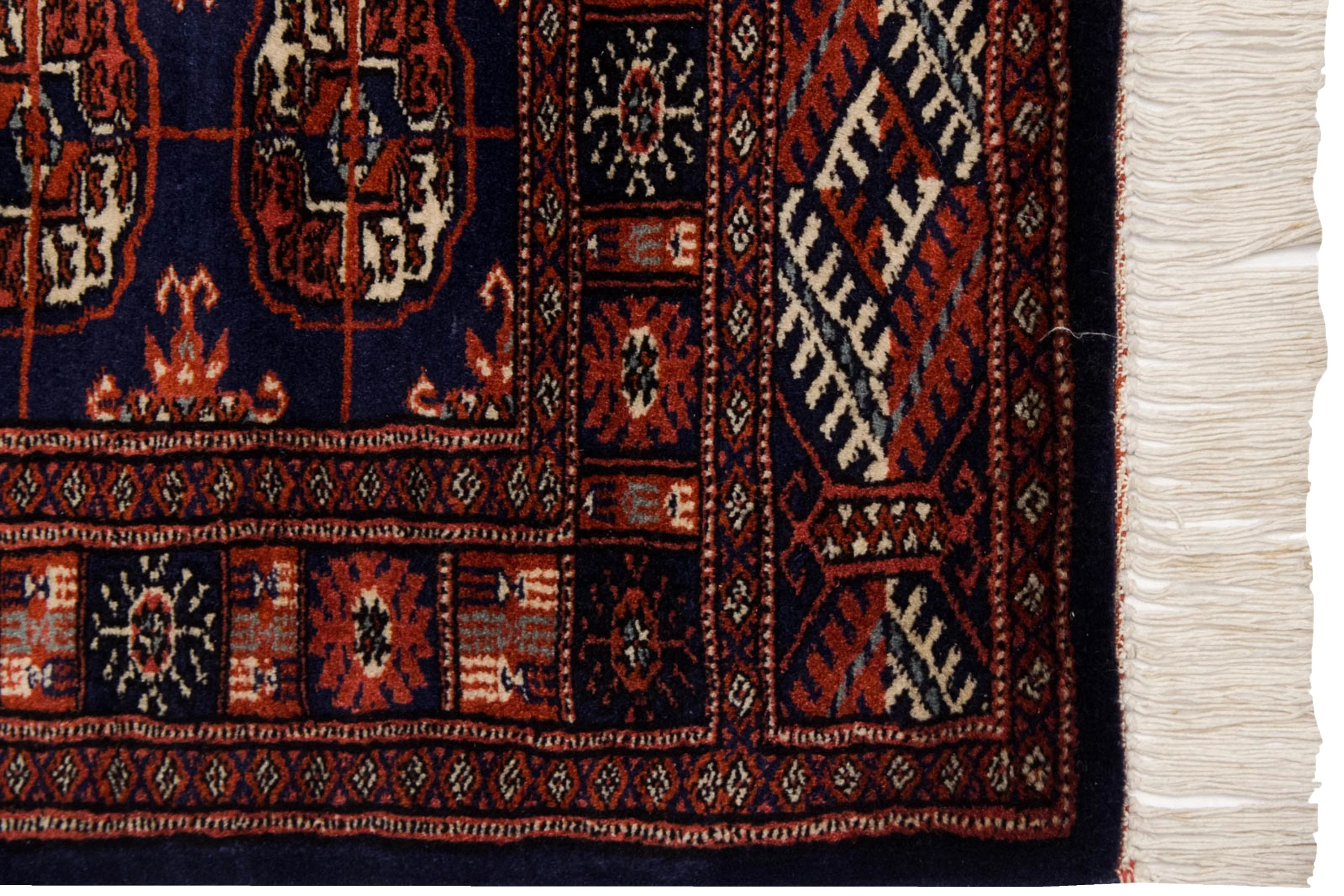 2.5x4 Vintage Fine Bokhara Rug - Image 3