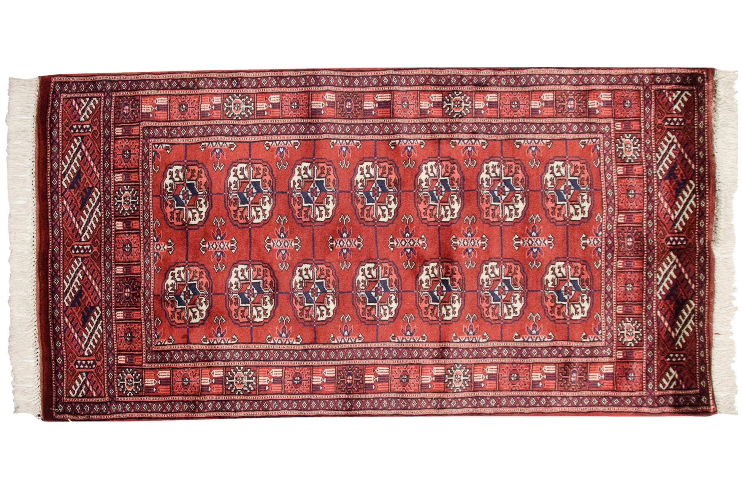 2.5x4 Vintage Fine Bokhara Rug - Image 2