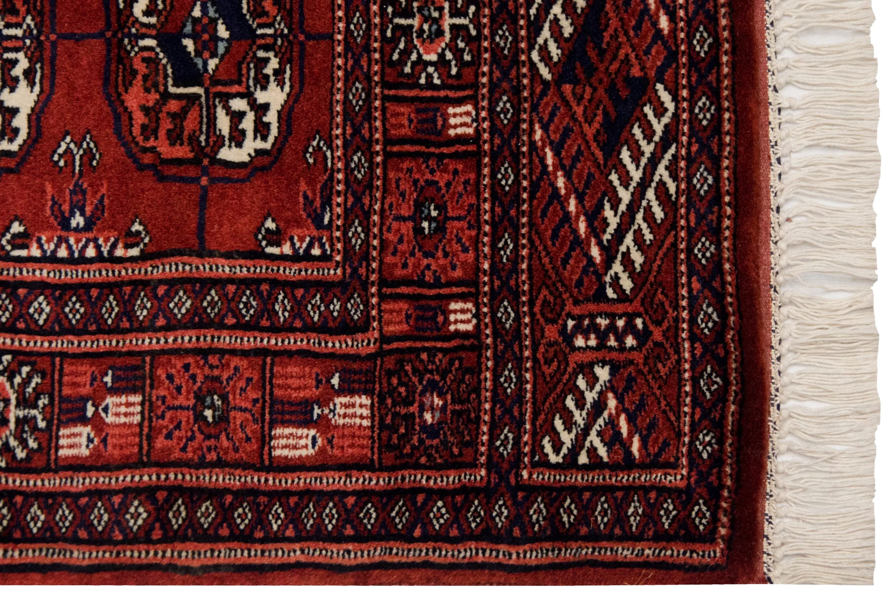 2.5x4 Vintage Fine Bokhara Rug - Image 3