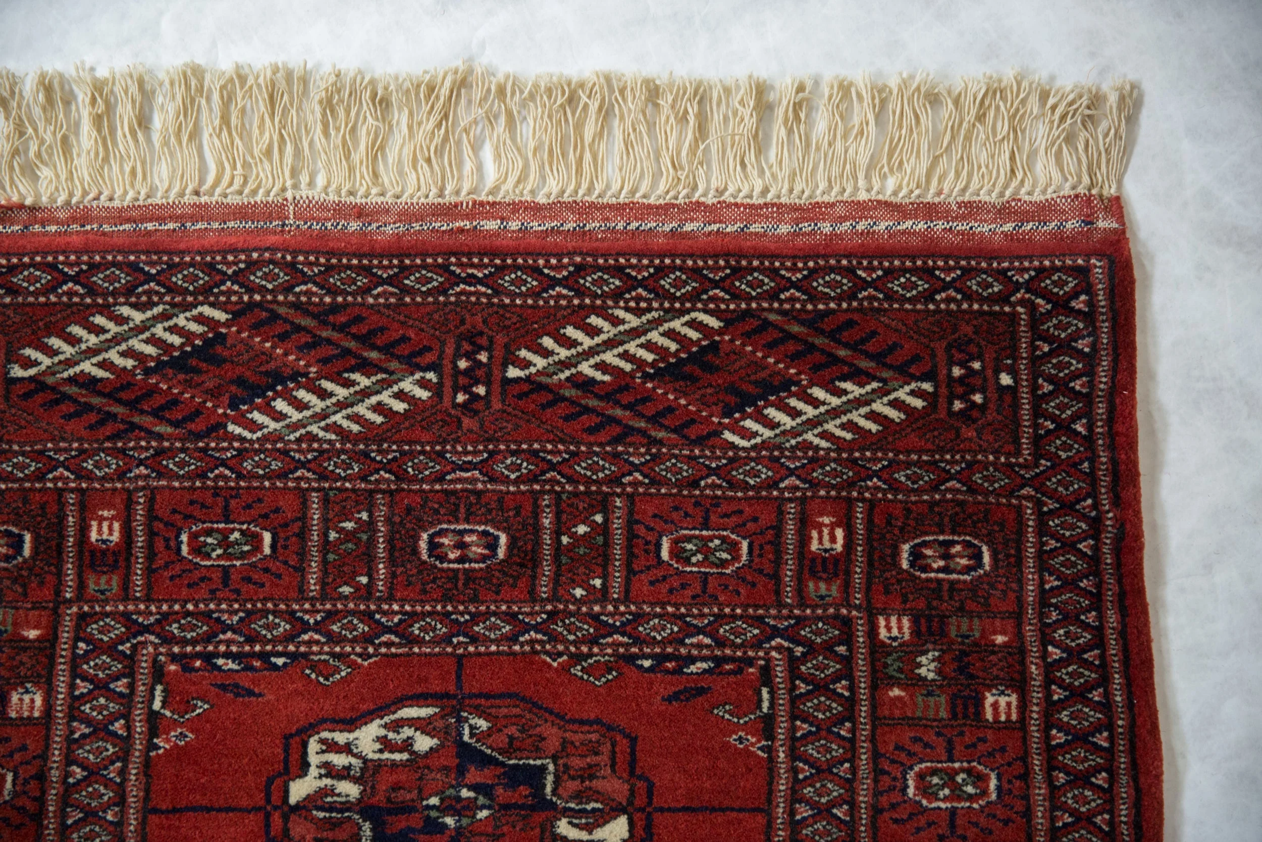 2.5x4 Vintage Fine Bokhara Rug Runner - Image 3