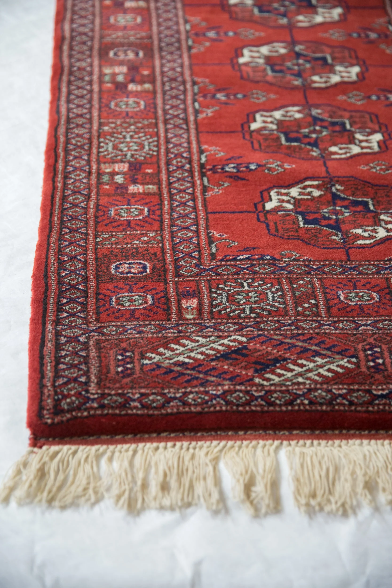 2.5x4 Vintage Fine Bokhara Rug Runner - Image 6