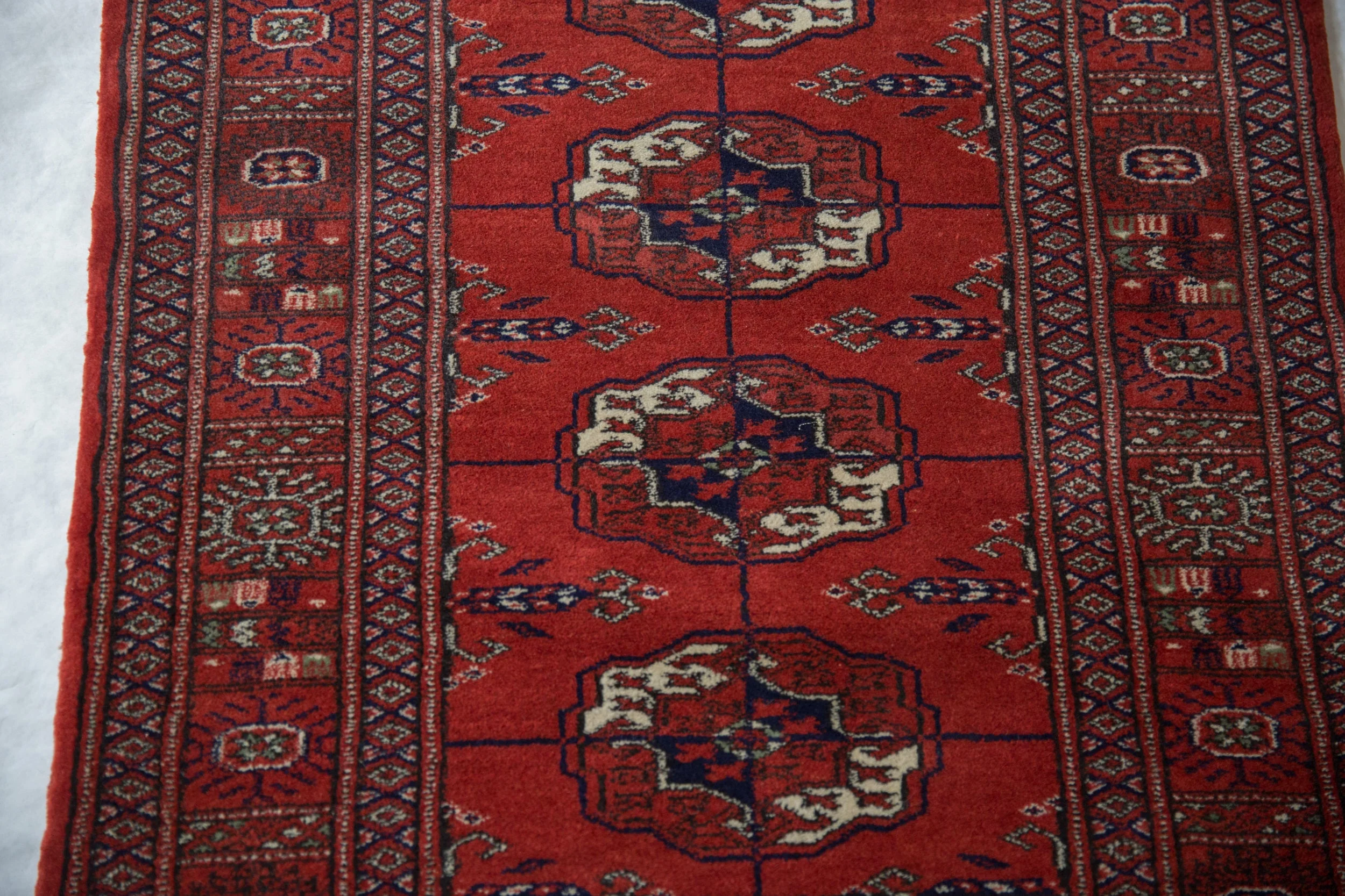 2.5x4 Vintage Fine Bokhara Rug Runner - Image 7