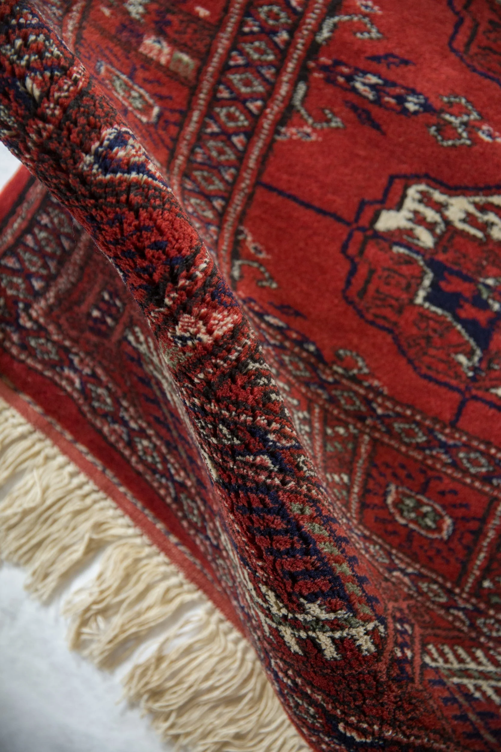 2.5x4 Vintage Fine Bokhara Rug Runner - Image 8