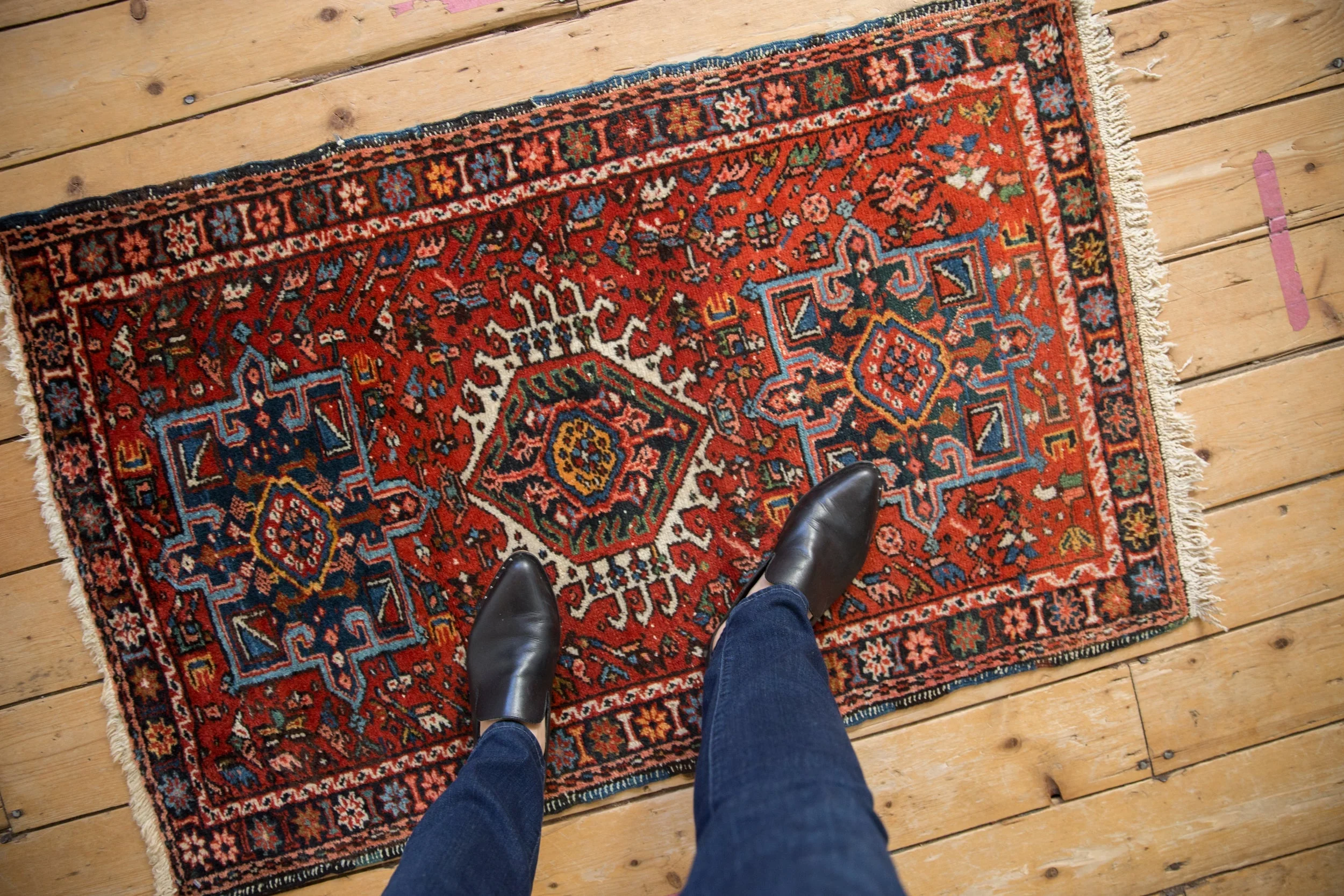 2.5x4 Vintage Fine Karaja Rug - Image 2