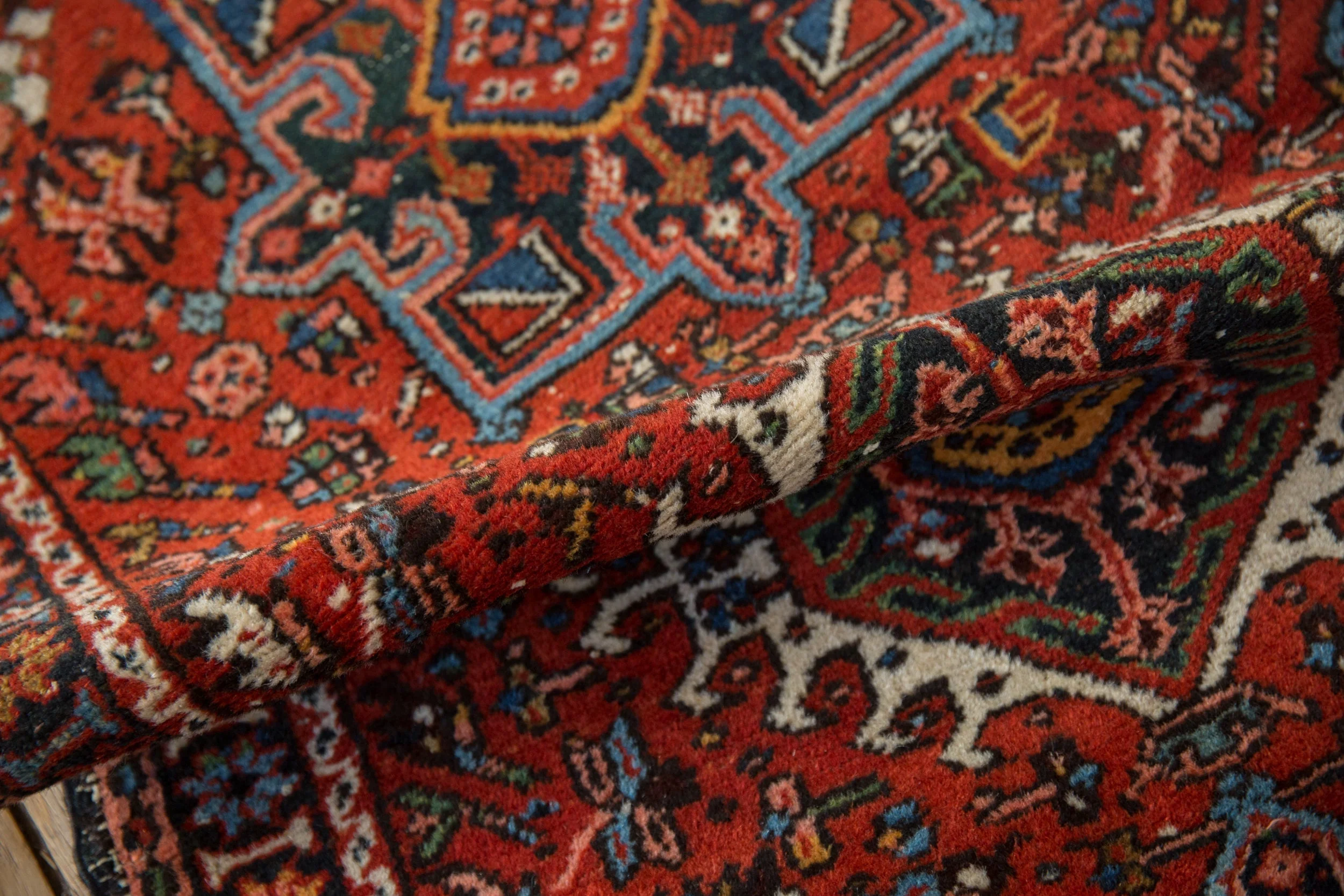 2.5x4 Vintage Fine Karaja Rug - Image 7