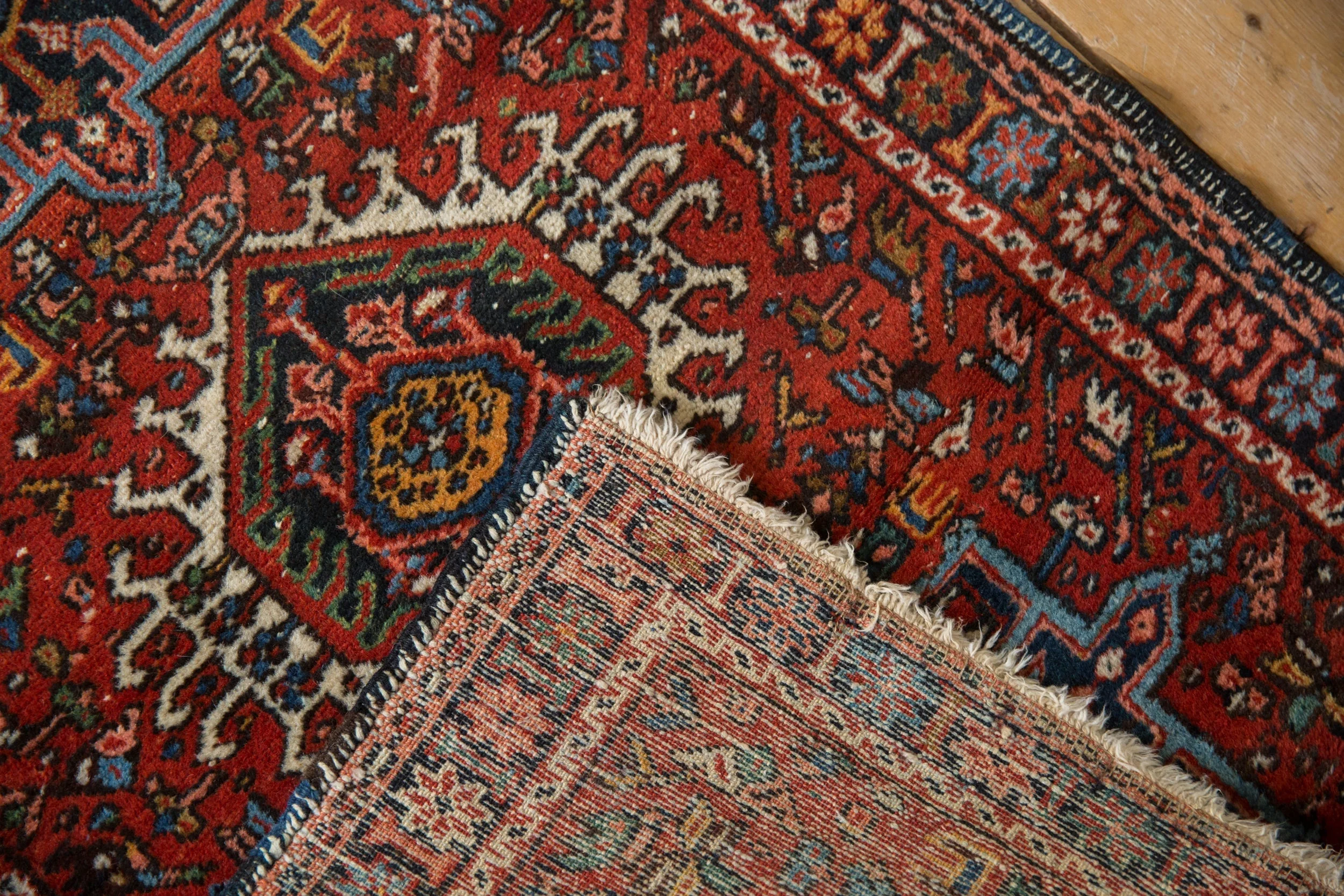 2.5x4 Vintage Fine Karaja Rug - Image 8