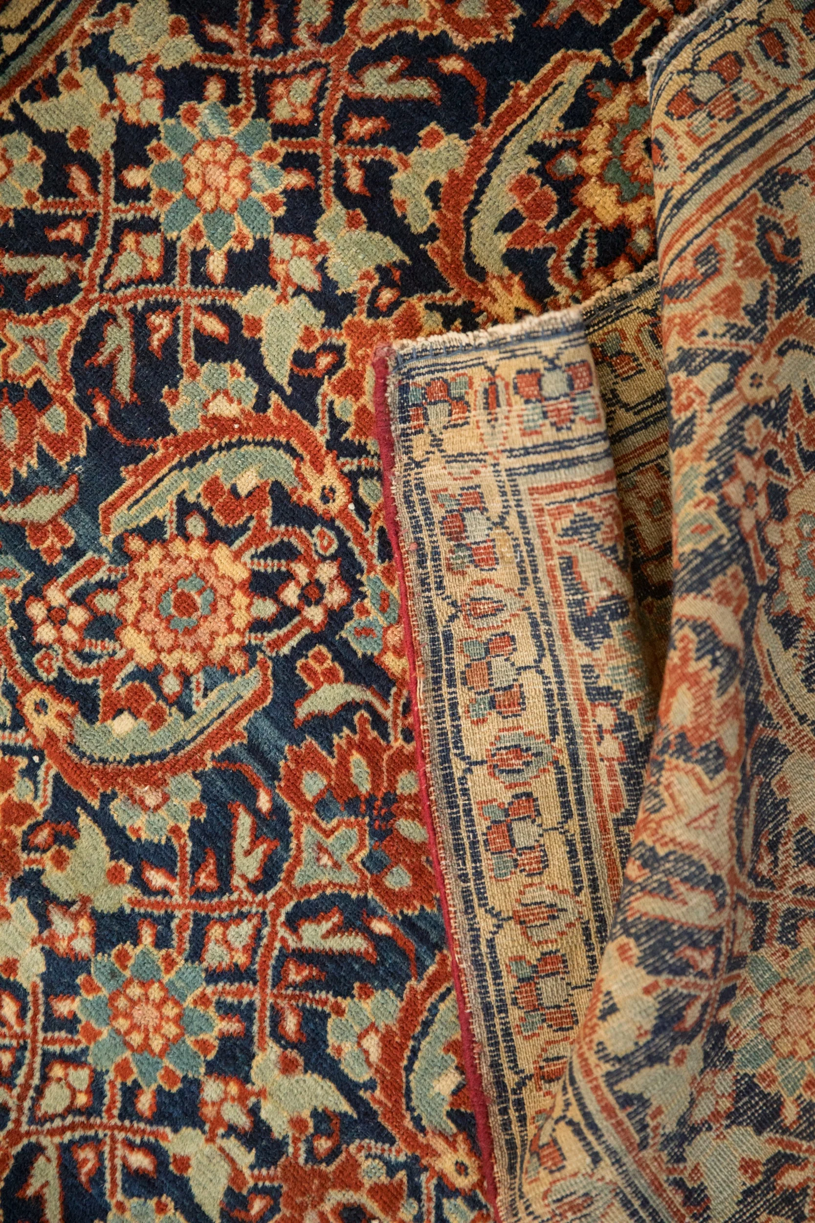 2.5x4 Vintage Tabriz Sennehbaft Rug - Image 13