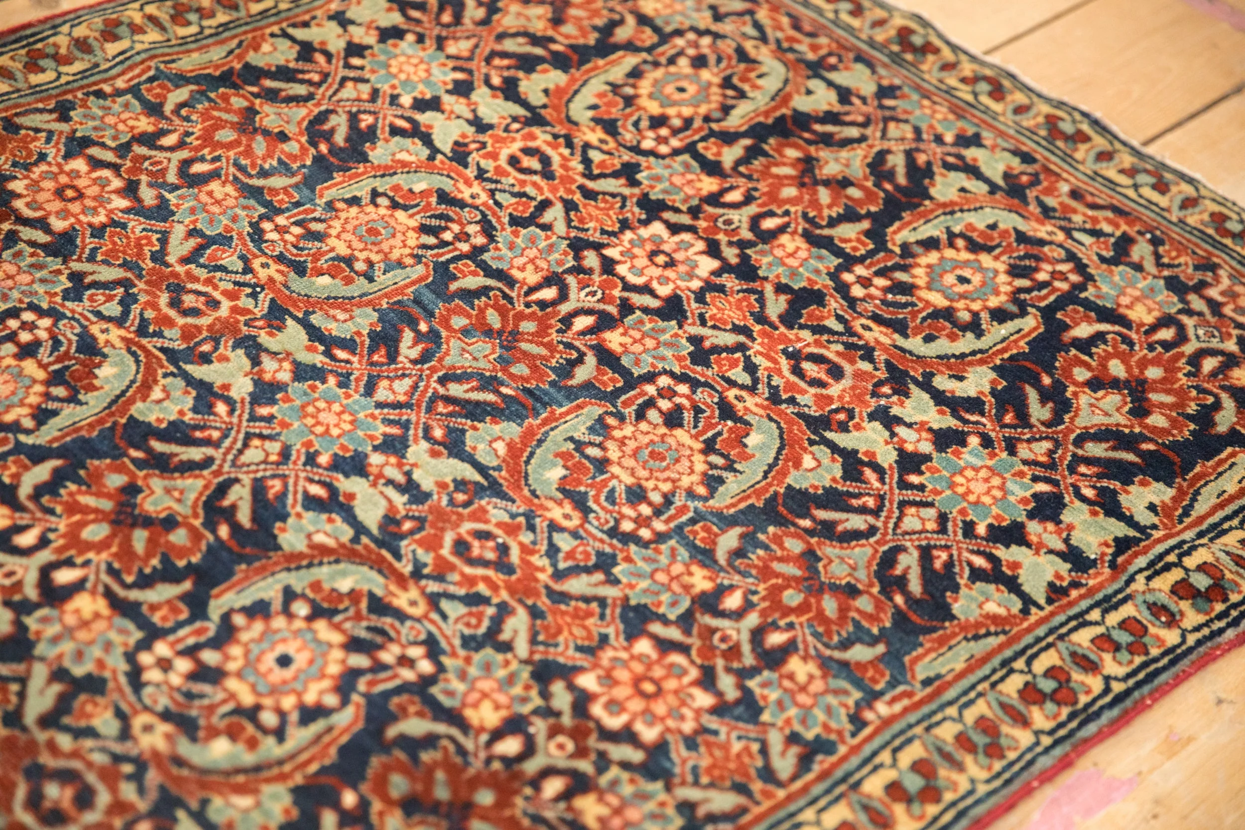 2.5x4 Vintage Tabriz Sennehbaft Rug - Image 8