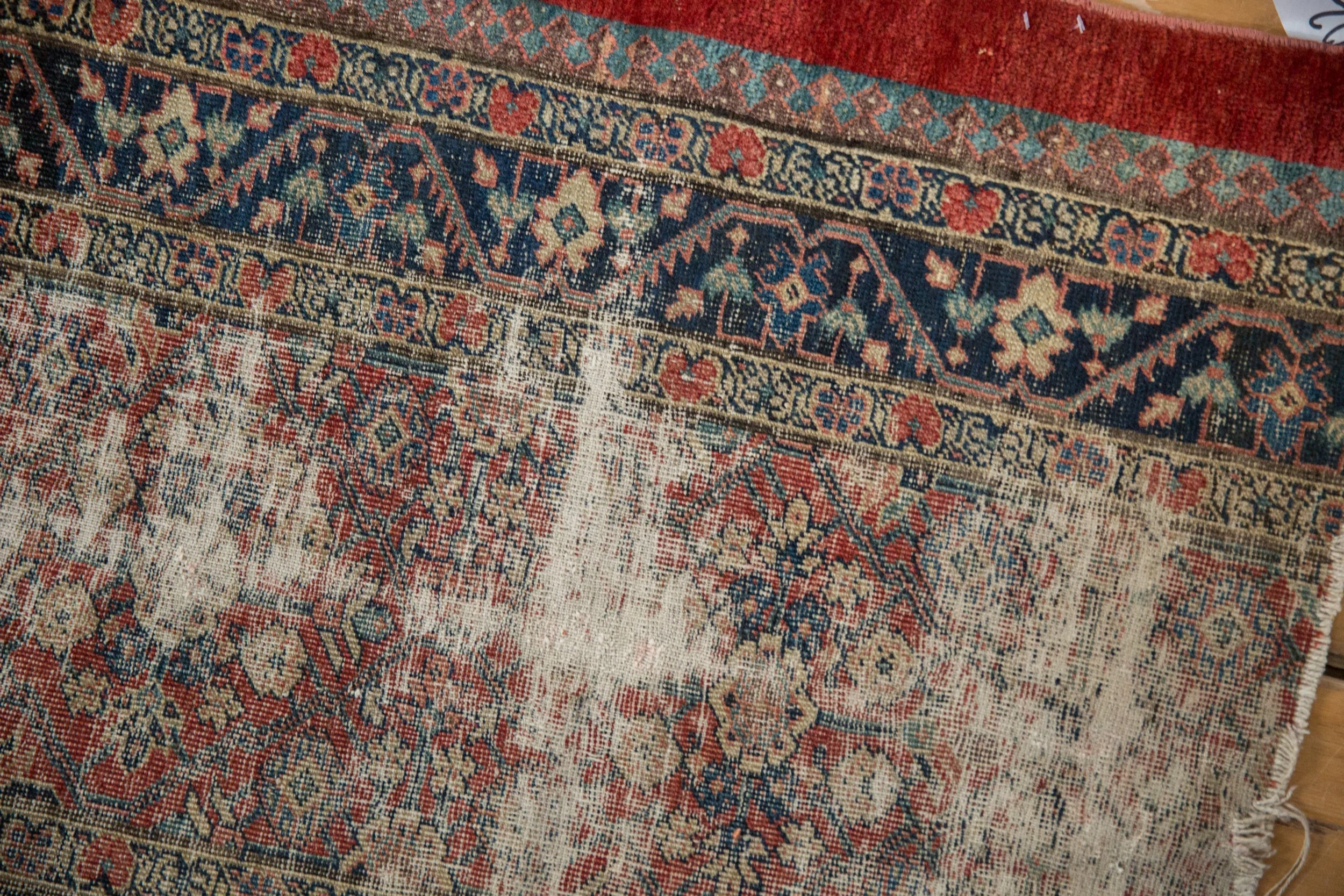 2.5x5.5 Antique Fine Fragment Serab Rug Runner - Image 6