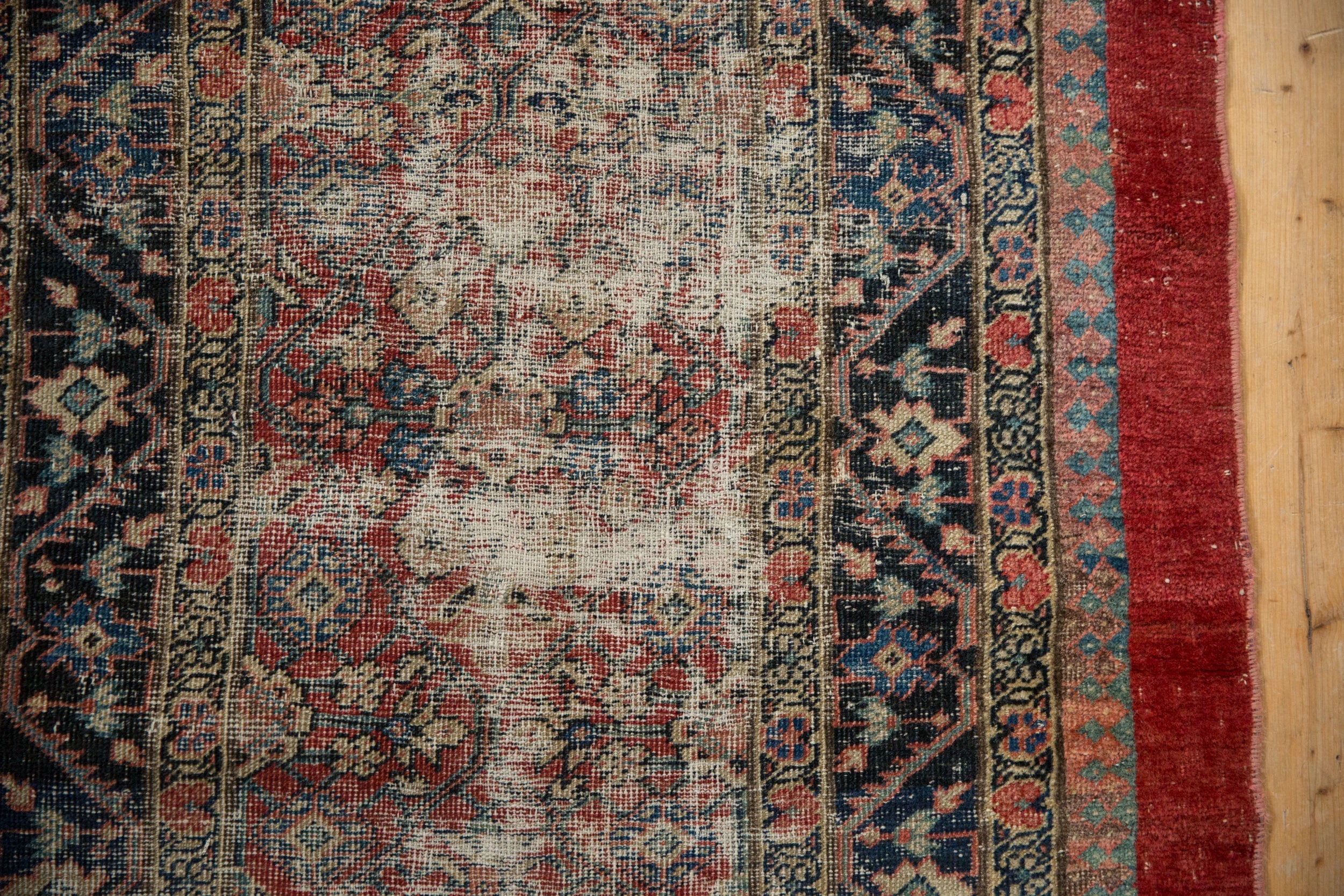 2.5x5.5 Antique Fine Fragment Serab Rug Runner - Image 7