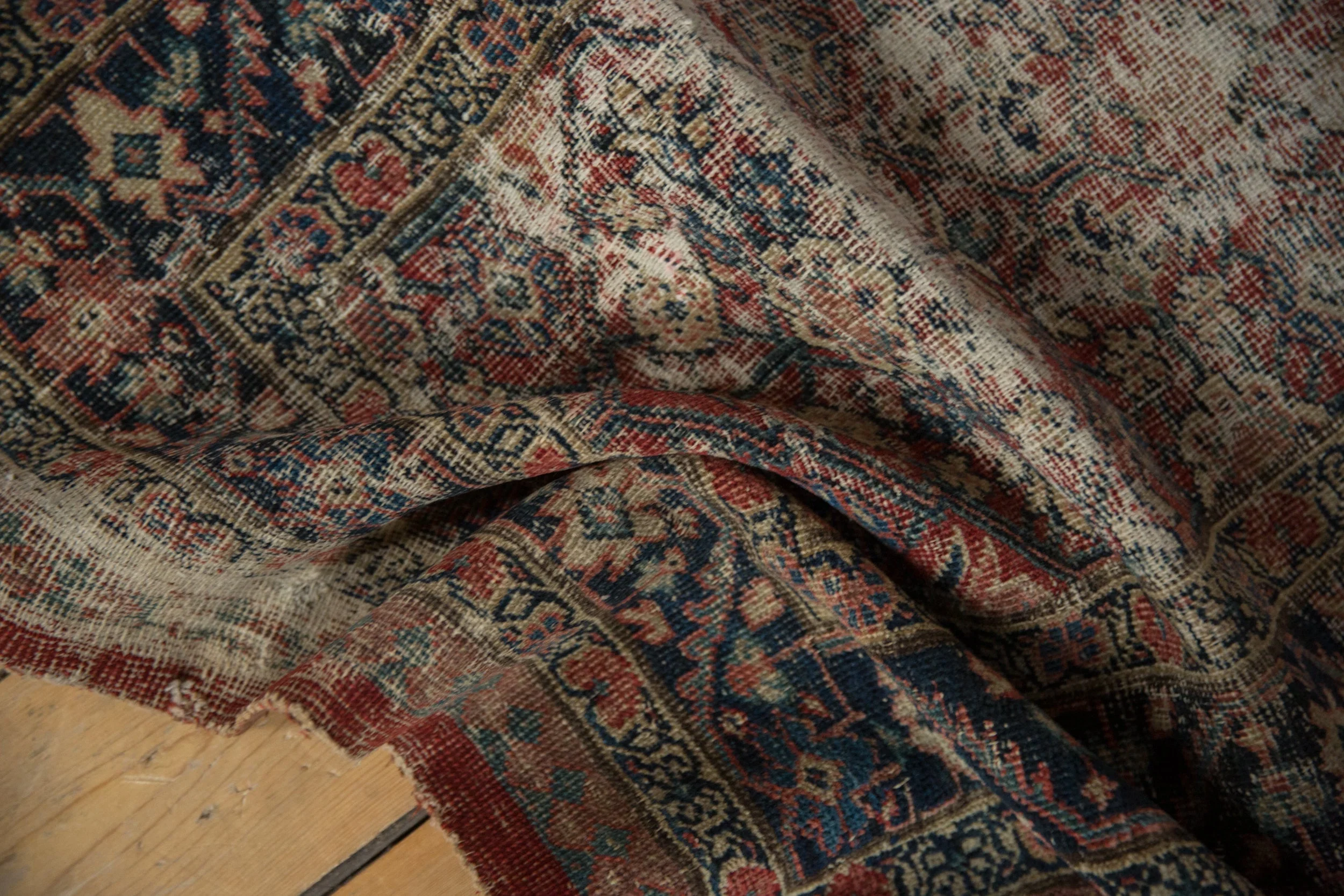 2.5x5.5 Antique Fine Fragment Serab Rug Runner - Image 9