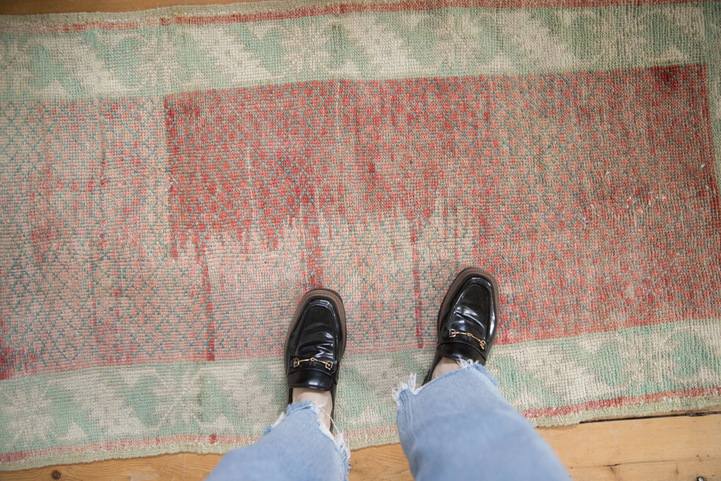 2.5x5.5 Vintage Distressed Anatolian Rug Runner - Image 2