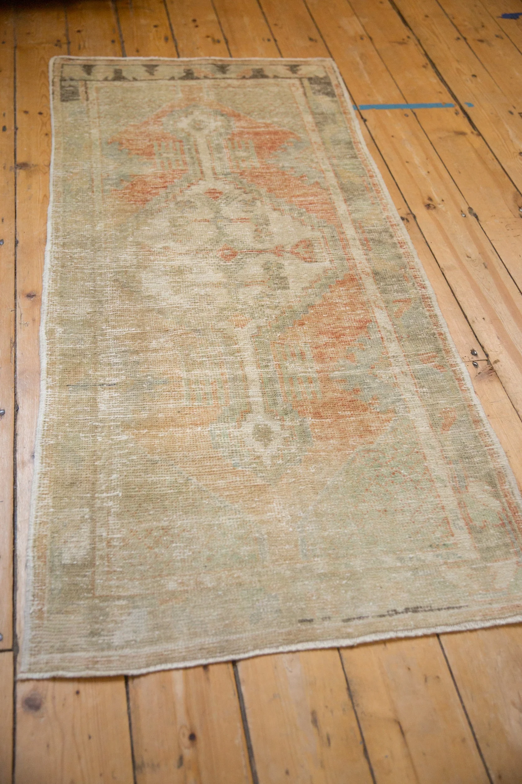2.5x5.5 Vintage Distressed Oushak Rug Runner - Image 5