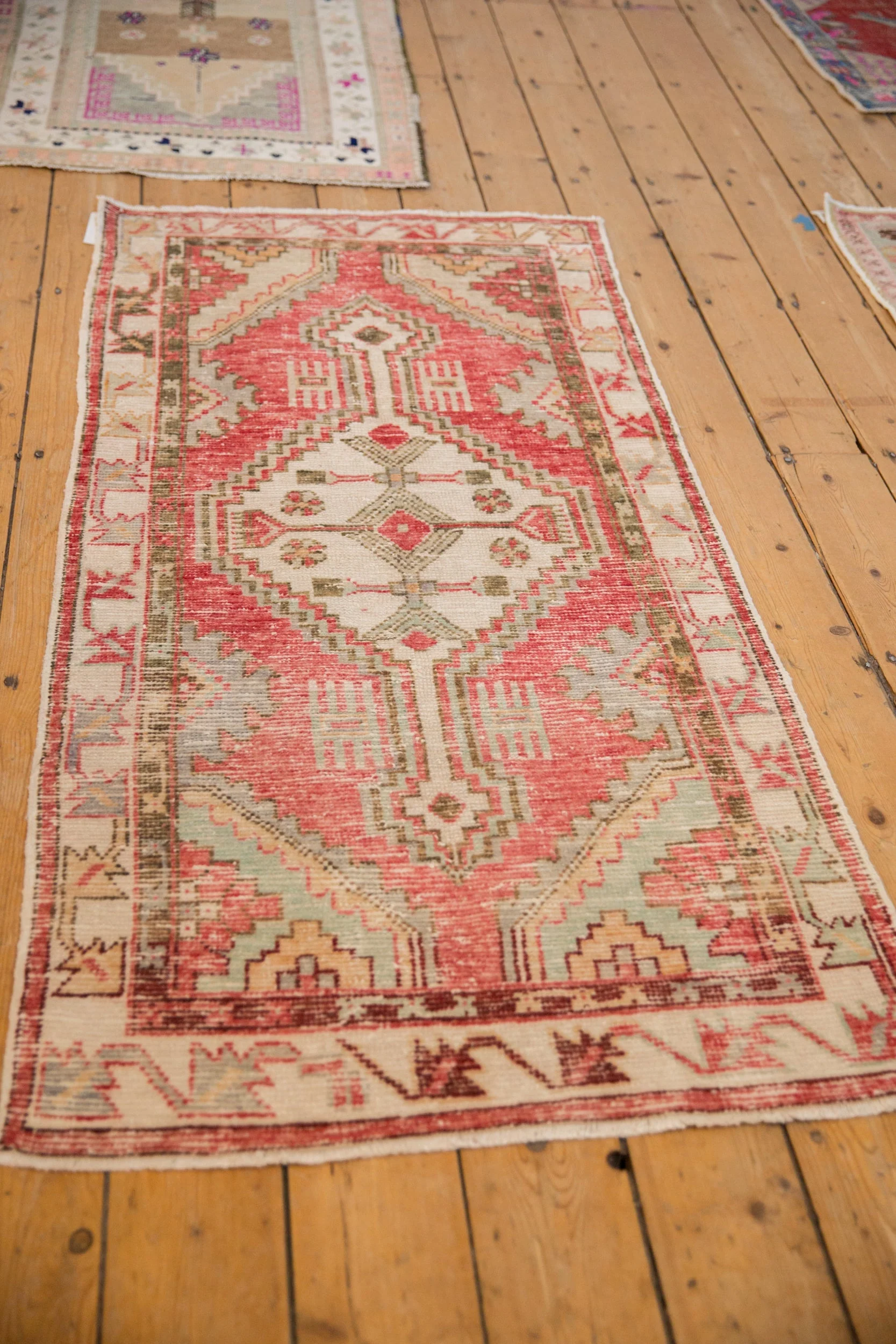 2.5x5.5 Vintage Distressed Oushak Rug Runner - Image 3