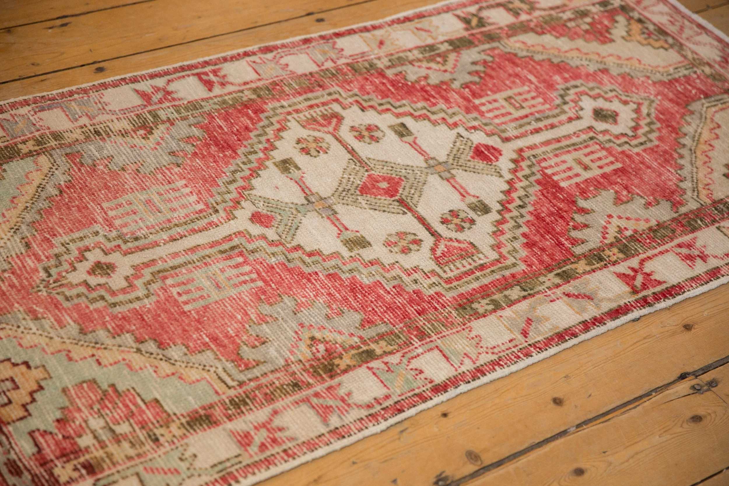 2.5x5.5 Vintage Distressed Oushak Rug Runner - Image 4