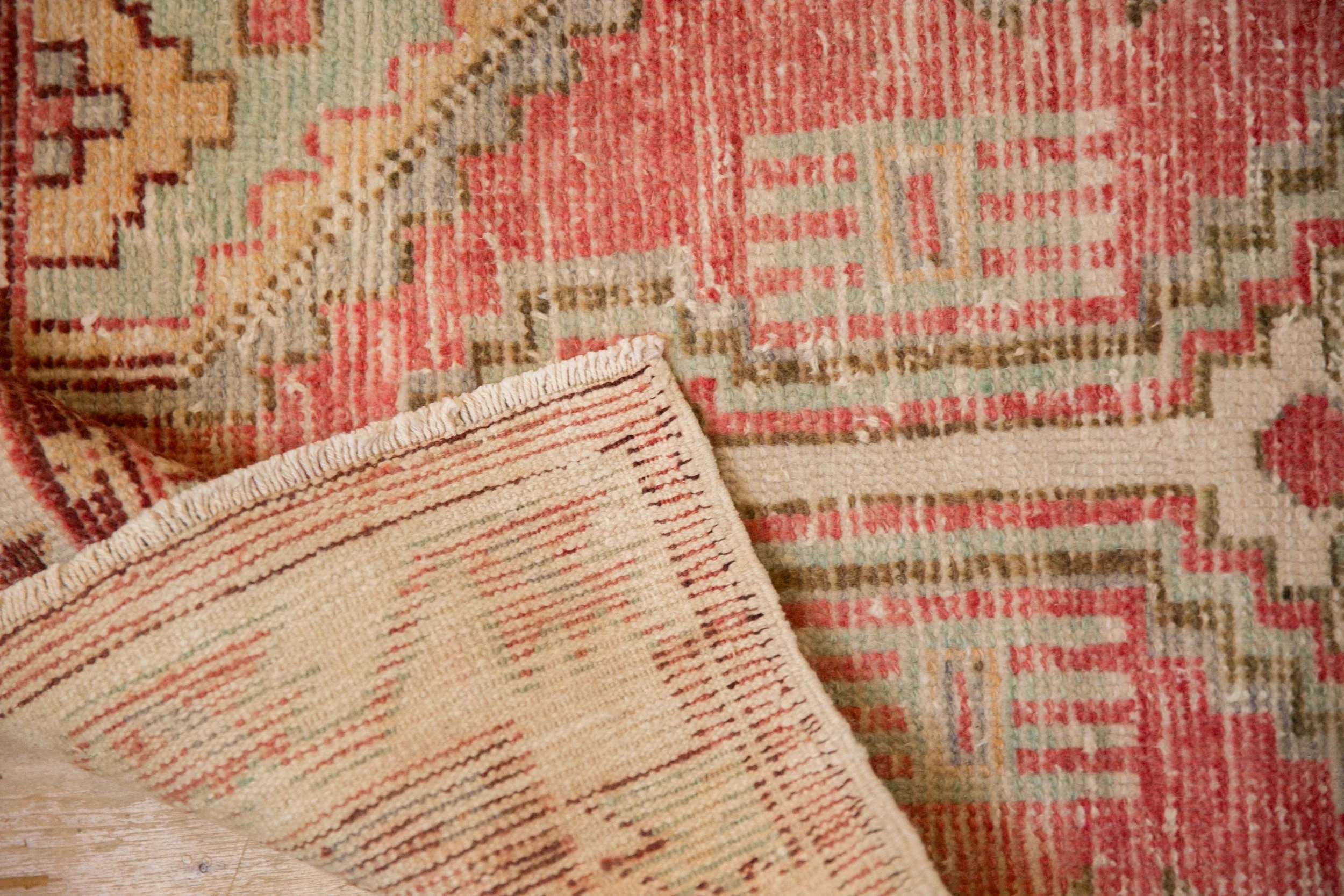 2.5x5.5 Vintage Distressed Oushak Rug Runner - Image 9