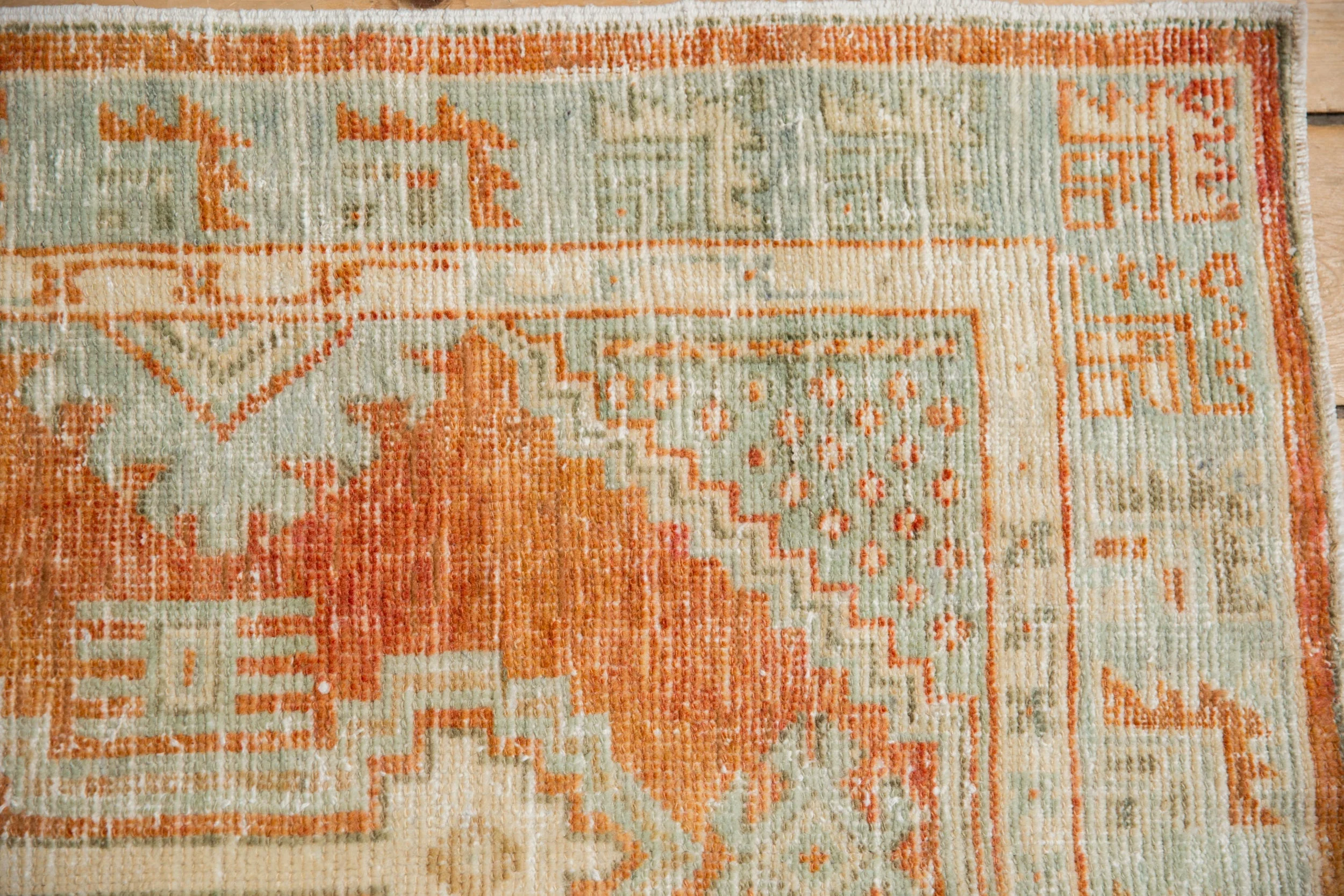 2.5x5.5 Vintage Distressed Oushak Rug Runner - Image 3