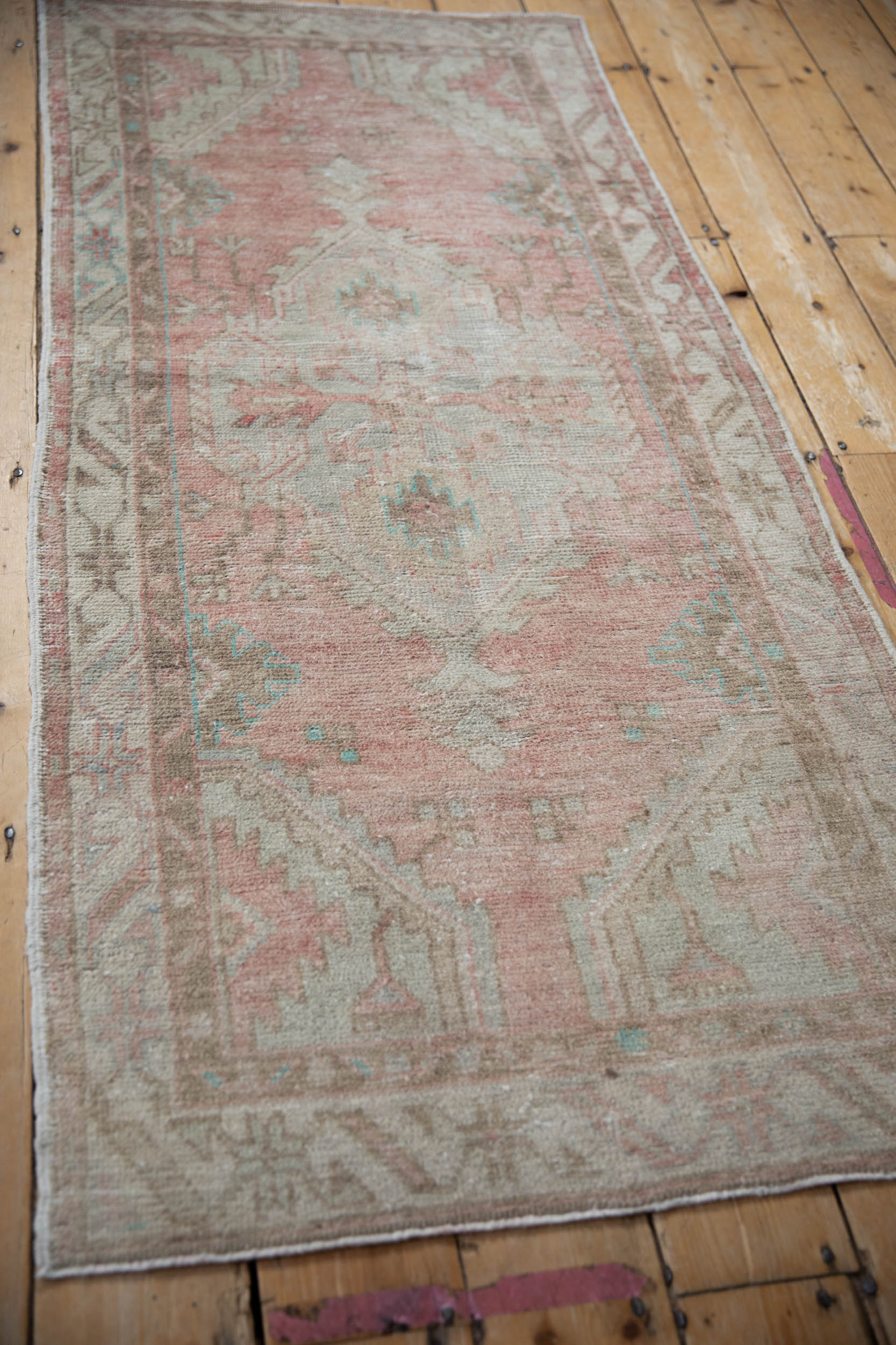 2.5x5.5 Vintage Distressed Oushak Rug Runner - Image 6