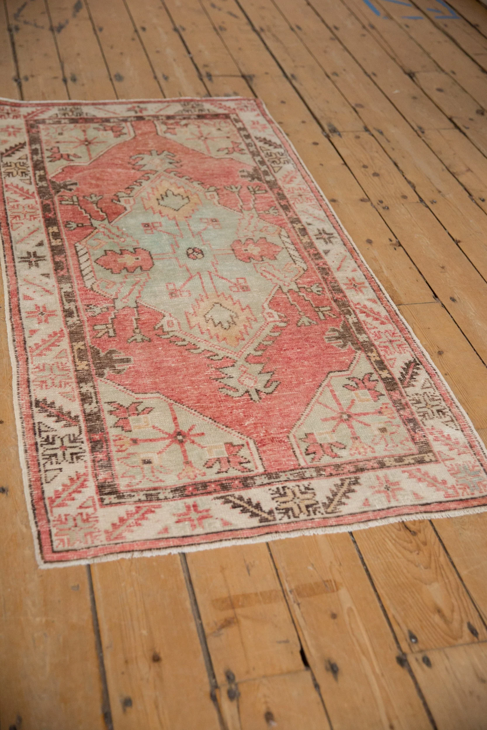2.5x5.5 Vintage Distressed Oushak Rug Runner - Image 5