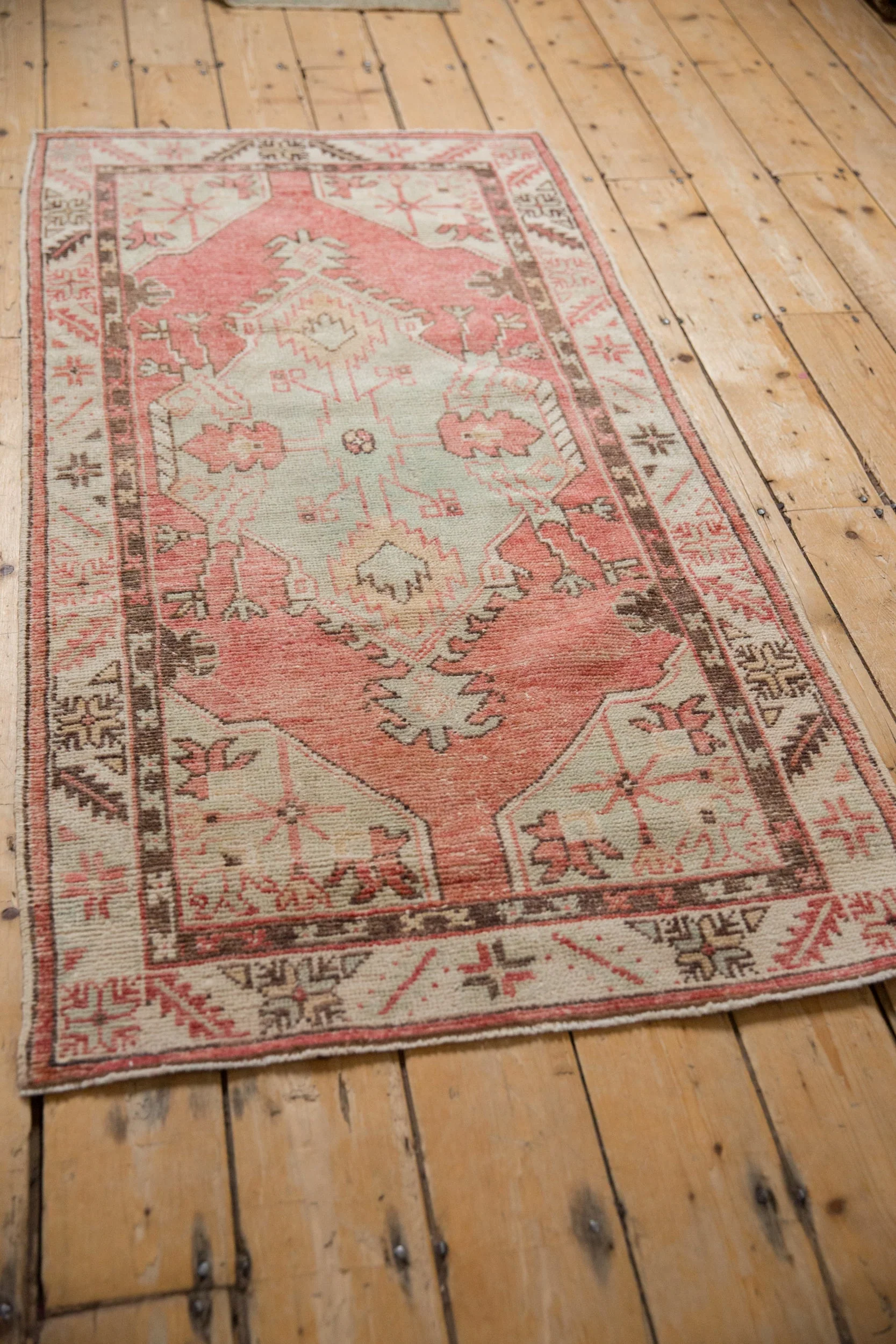 2.5x5.5 Vintage Distressed Oushak Rug Runner - Image 6