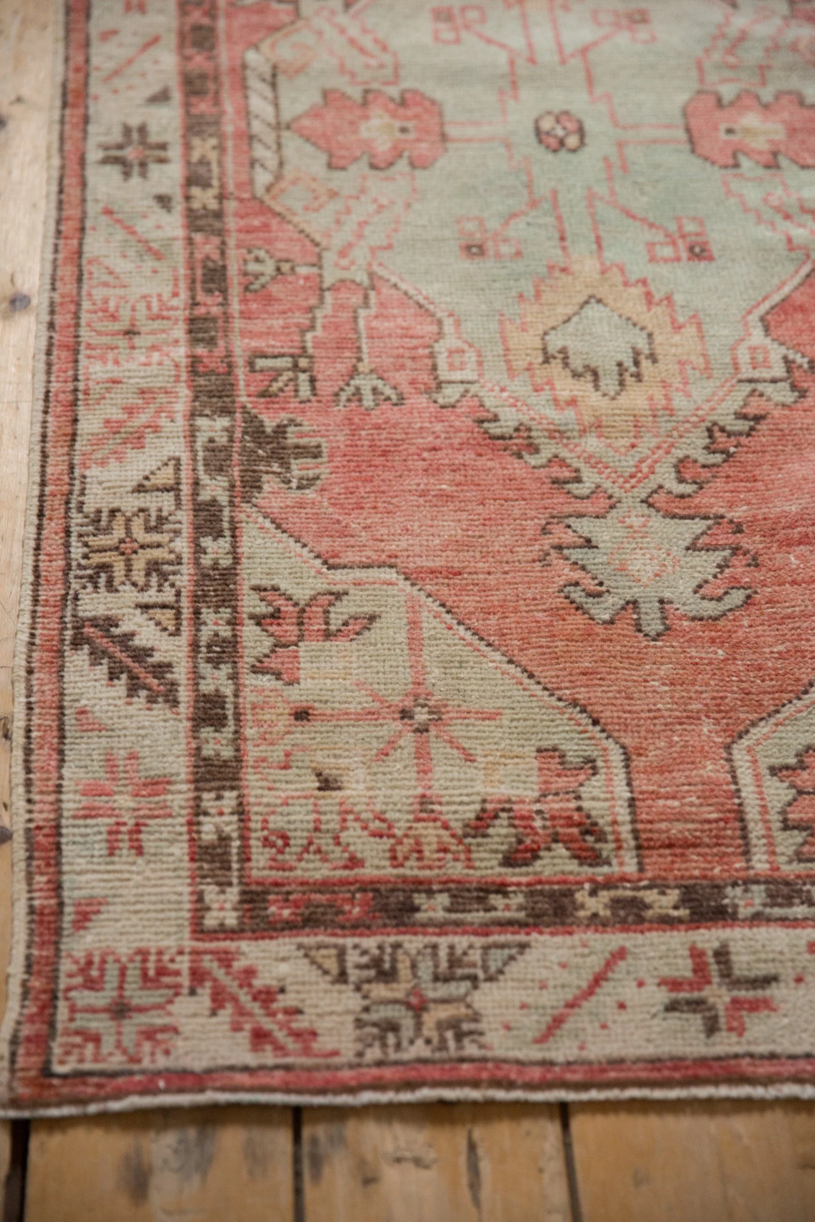 2.5x5.5 Vintage Distressed Oushak Rug Runner - Image 7