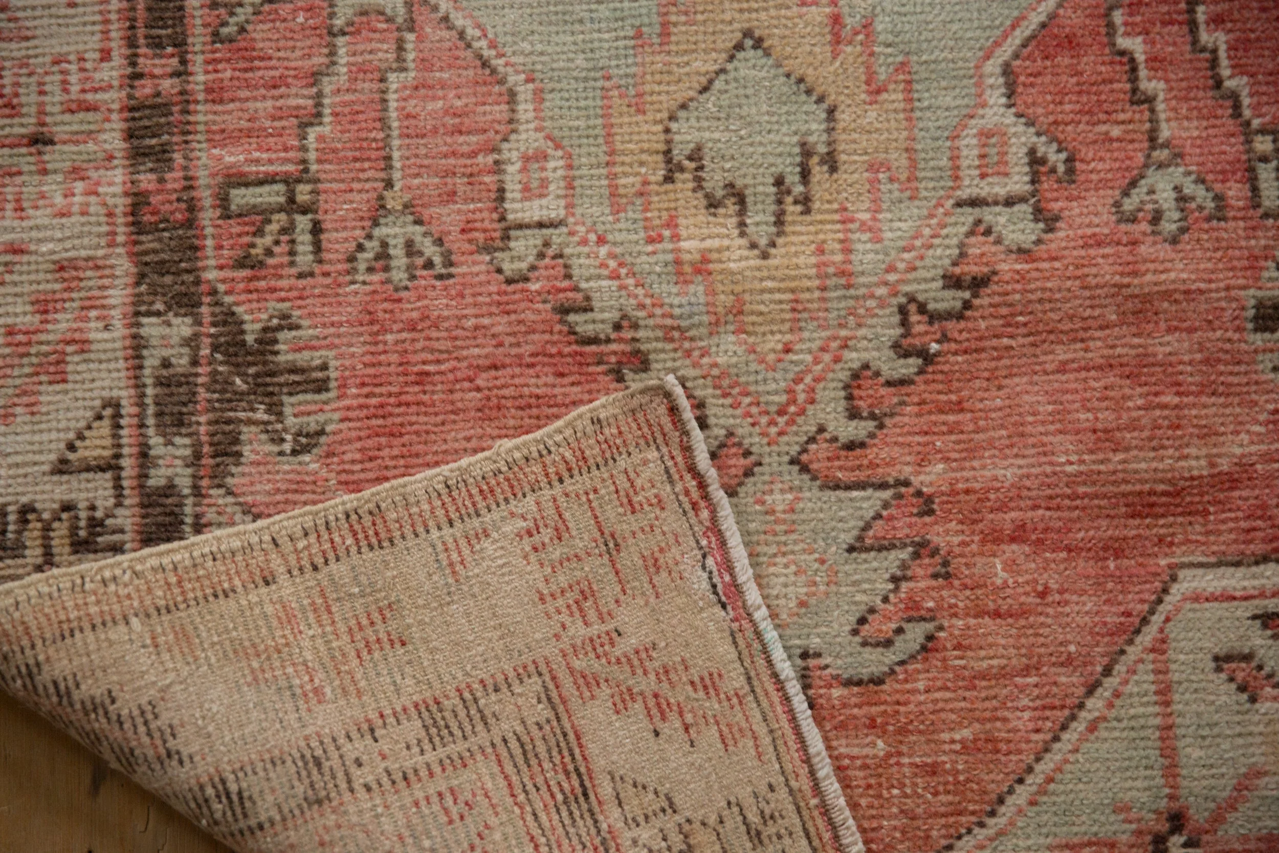 2.5x5.5 Vintage Distressed Oushak Rug Runner - Image 9