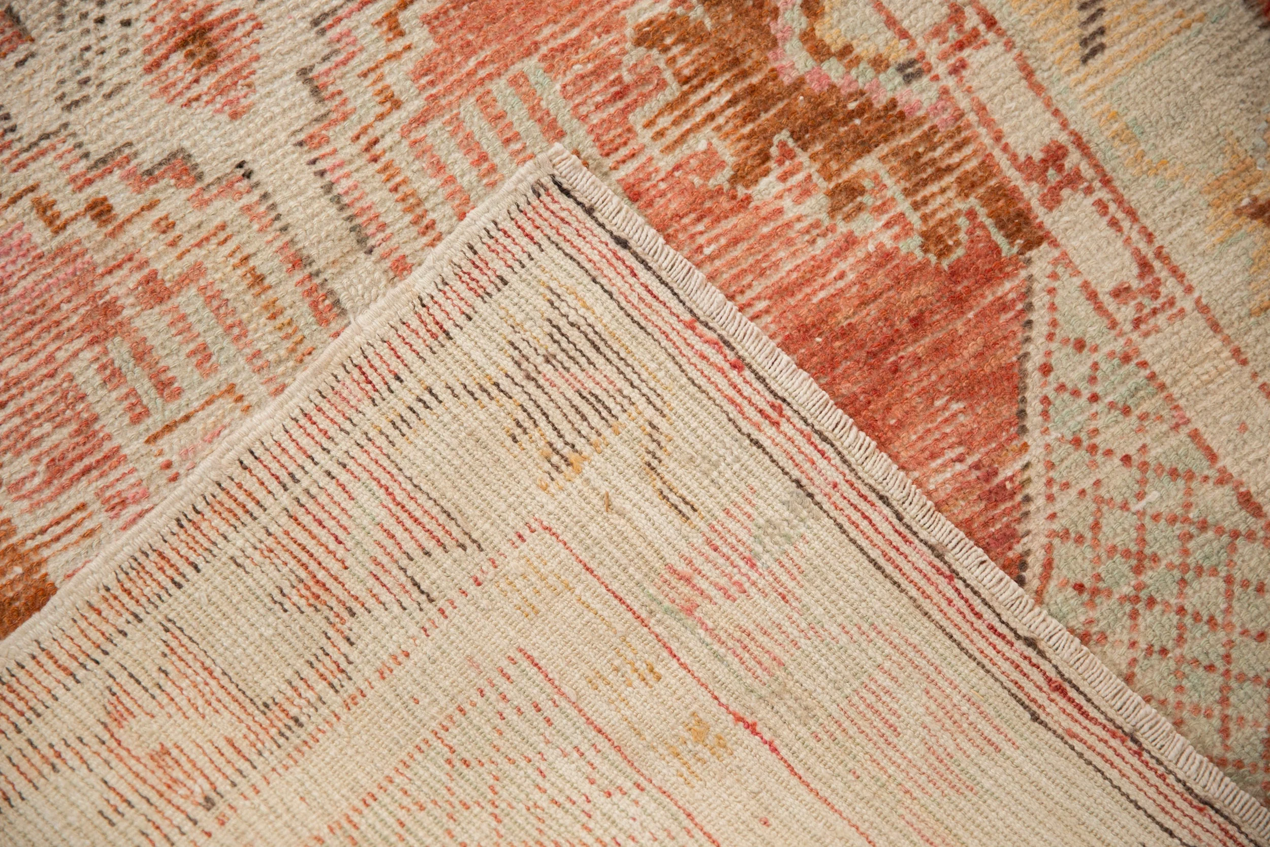 2.5x5.5 Vintage Distressed Oushak Rug Runner - Image 9