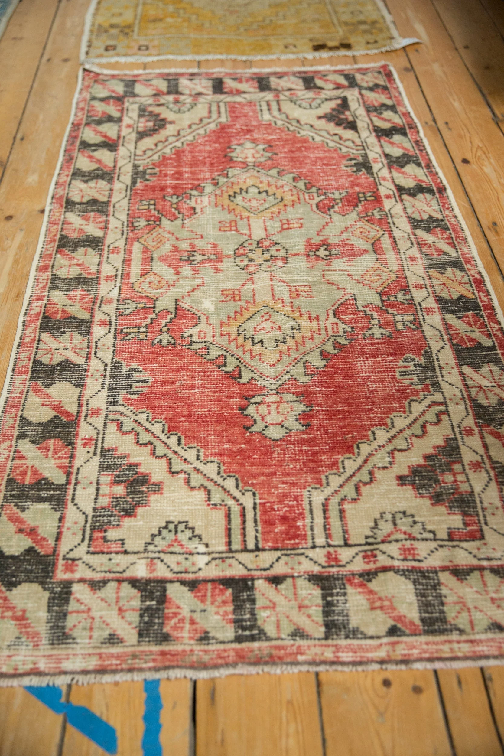2.5x5.5 Vintage Distressed Oushak Rug Runner - Image 4