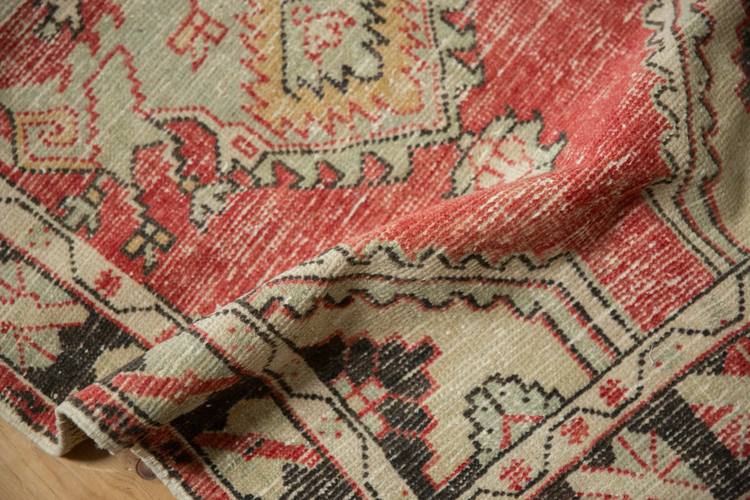 2.5x5.5 Vintage Distressed Oushak Rug Runner - Image 9