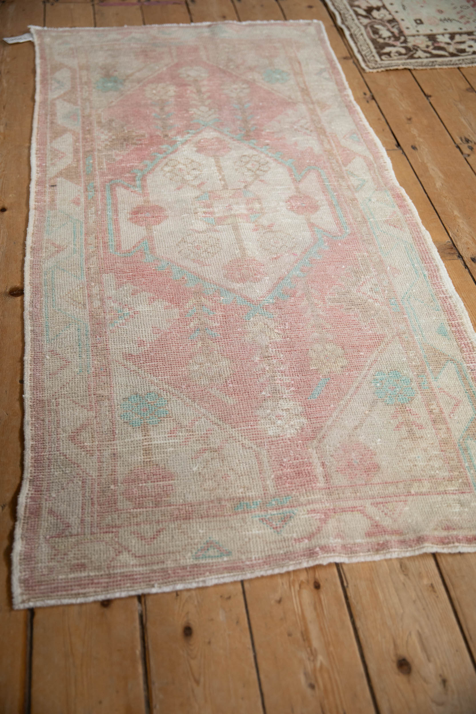 2.5x5.5 Vintage Distressed Oushak Rug Runner - Image 4