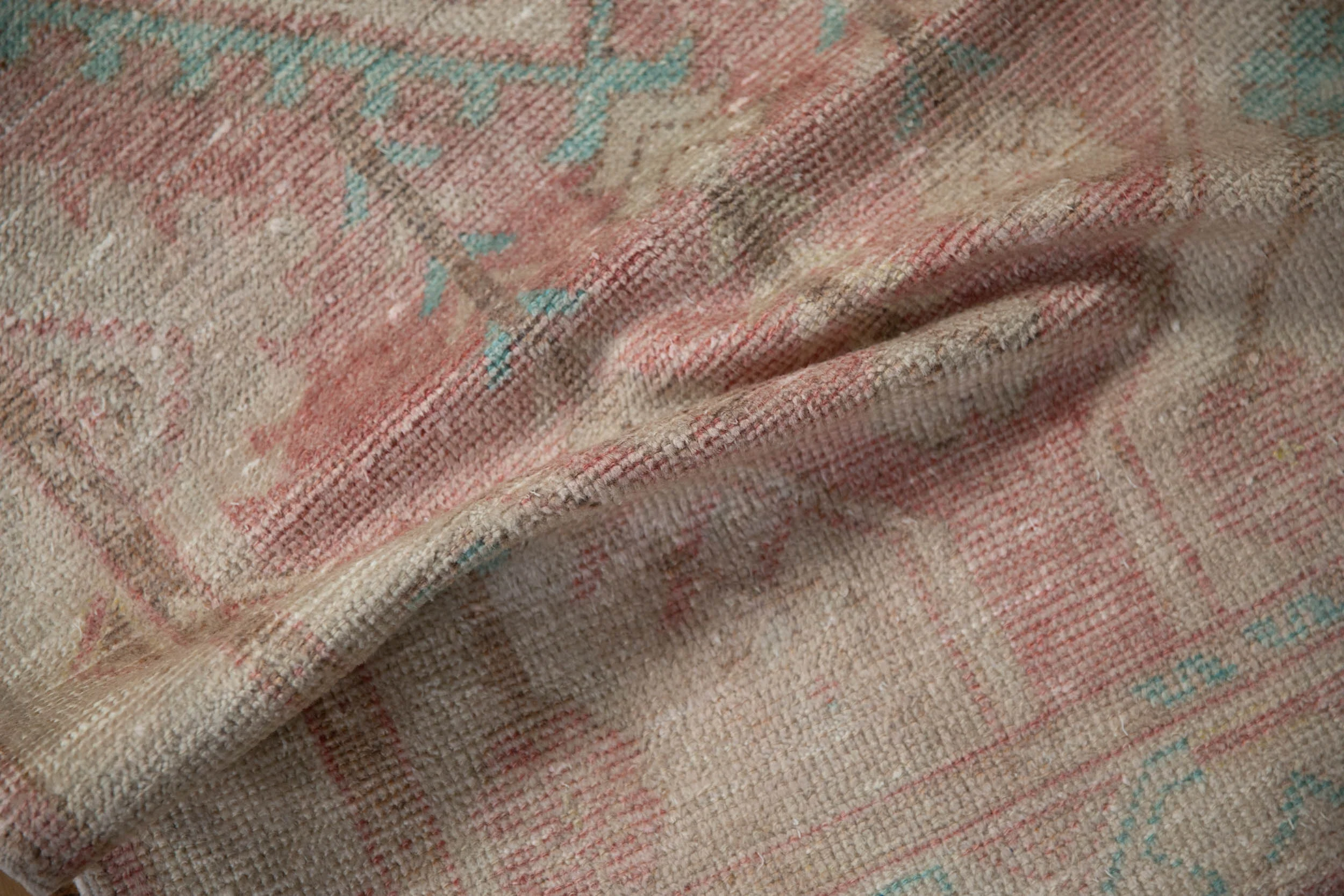 2.5x5.5 Vintage Distressed Oushak Rug Runner - Image 8