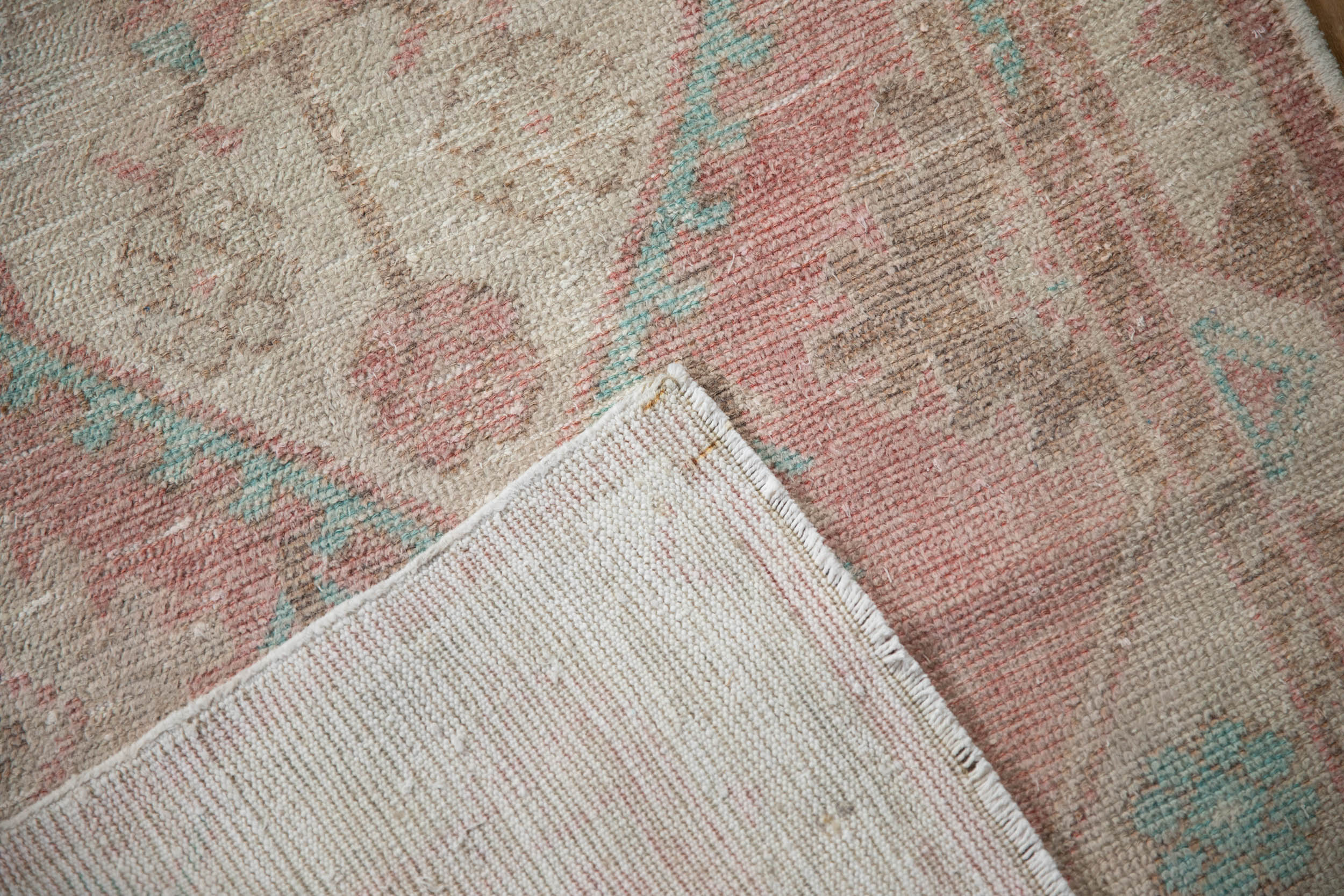 2.5x5.5 Vintage Distressed Oushak Rug Runner - Image 9