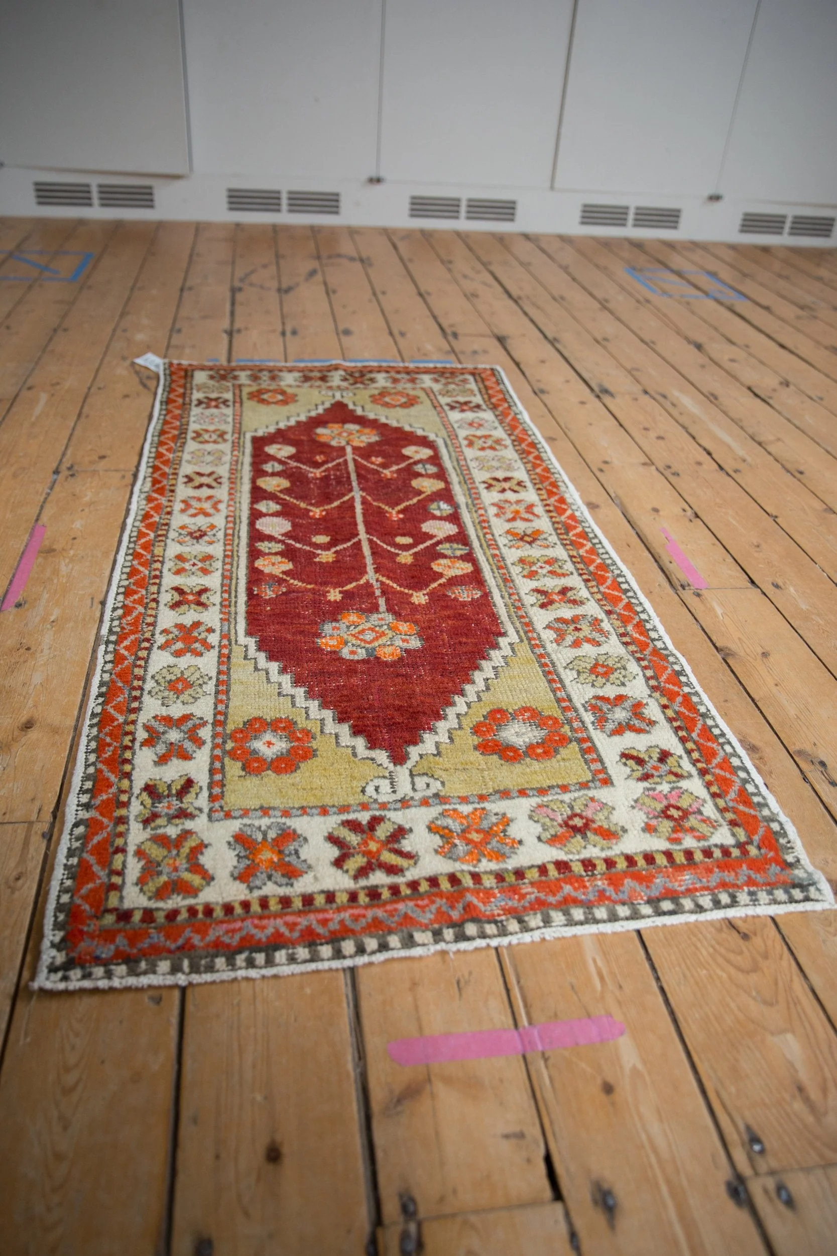 2.5x5.5 Vintage Distressed Oushak Rug Runner - Image 3